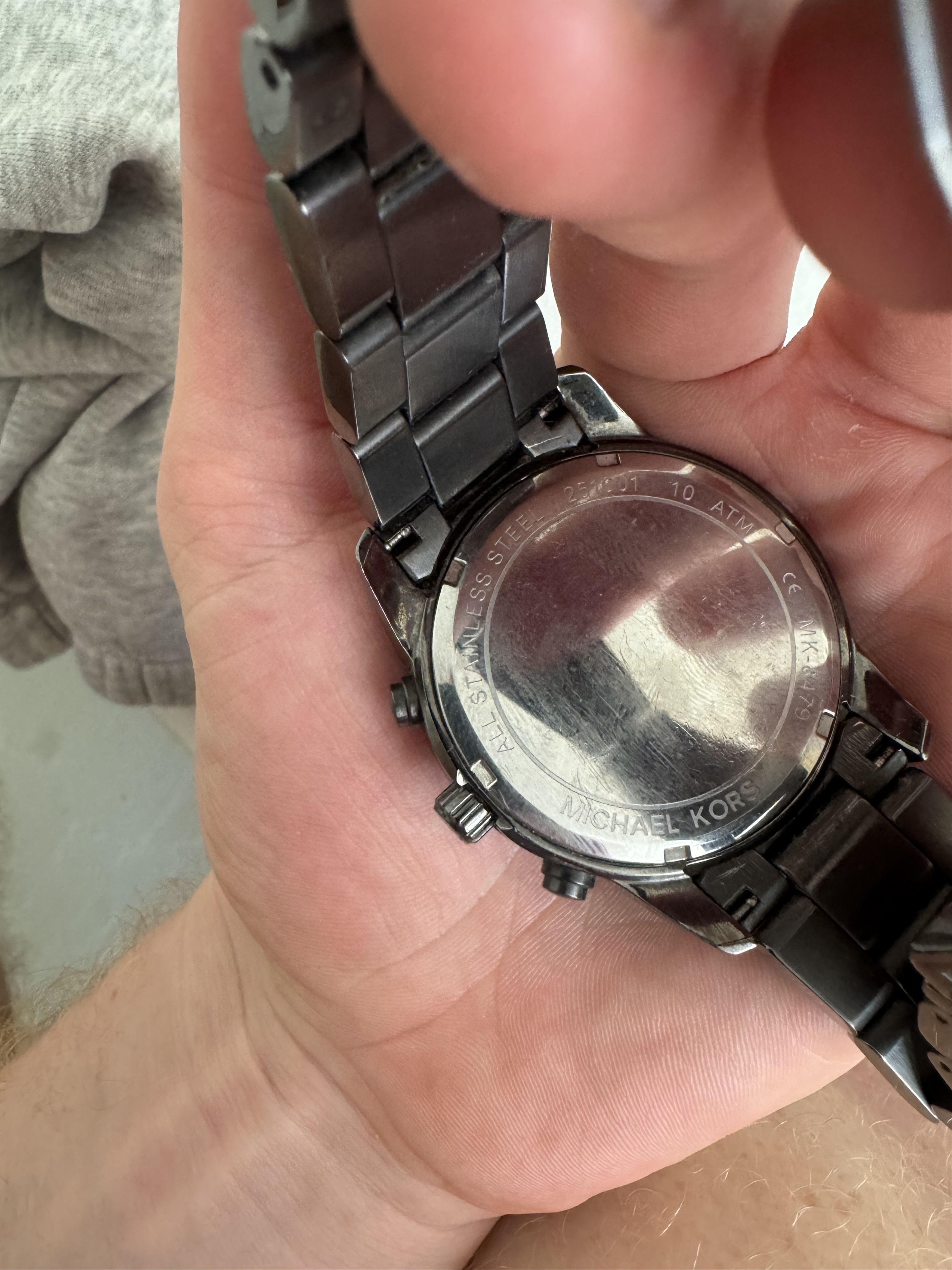 Michael Kors Michael Kors Wristwatch Gun Metal Size ONE SIZE - 4 Thumbnail