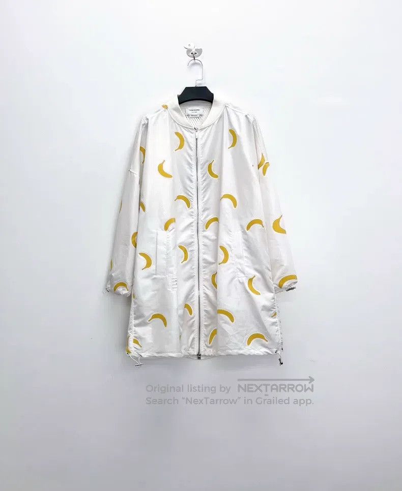 Thom Browne Thom Browne White banana-print logo with mesh interior, li Size US XS / EU 42 / 0 - 1 Thumbnail