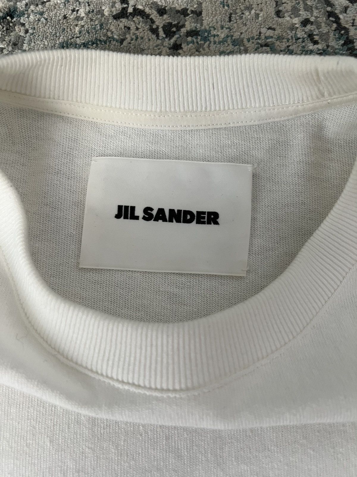 Jil Sander Jil Sander White Logo T-Shirt Size US S / EU 44-46 / 1 - 2 Thumbnail