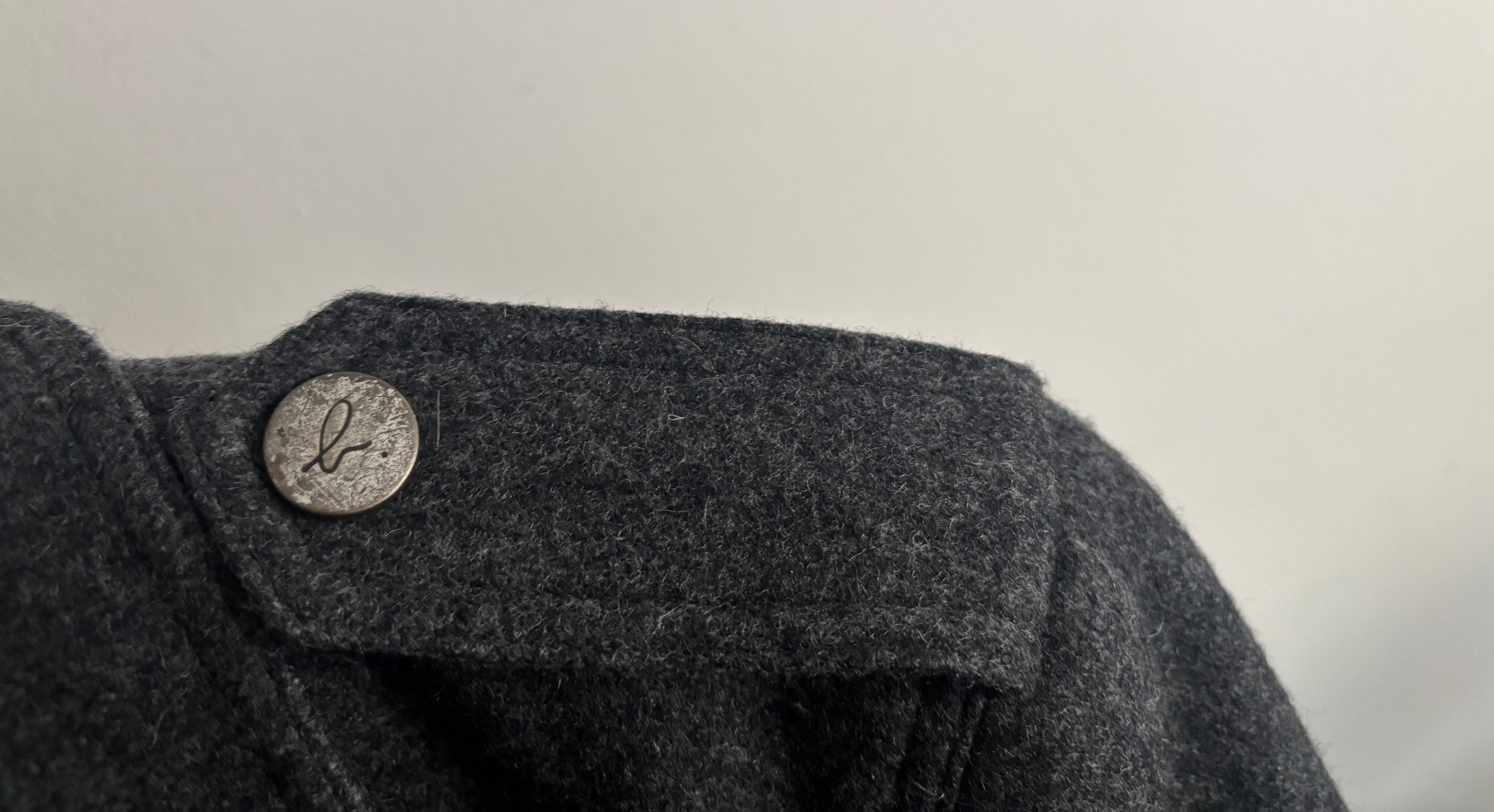 agnes b. Grey Wool Zip Pea Coat Rider's Jacket Small - Medium Size US M / EU 48-50 / 2 - 8 Thumbnail