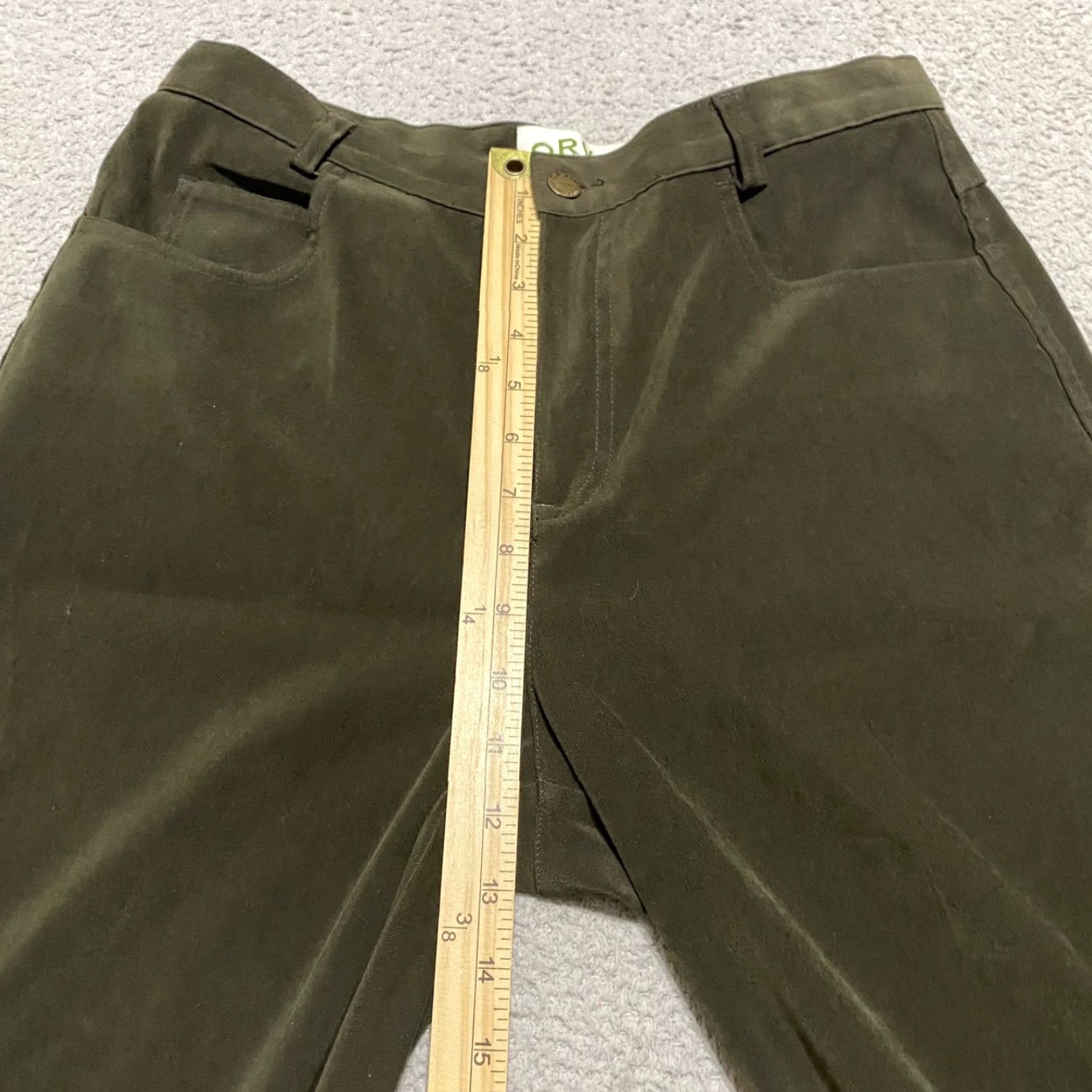 Orvis Orvis Womens Pants Green Straight High Rise 30" Inseam 30" Polyester Spandex Chino Regular Size 10 For Travel Casual Womens Size 30" / US 8 / IT 44 - 7 Thumbnail