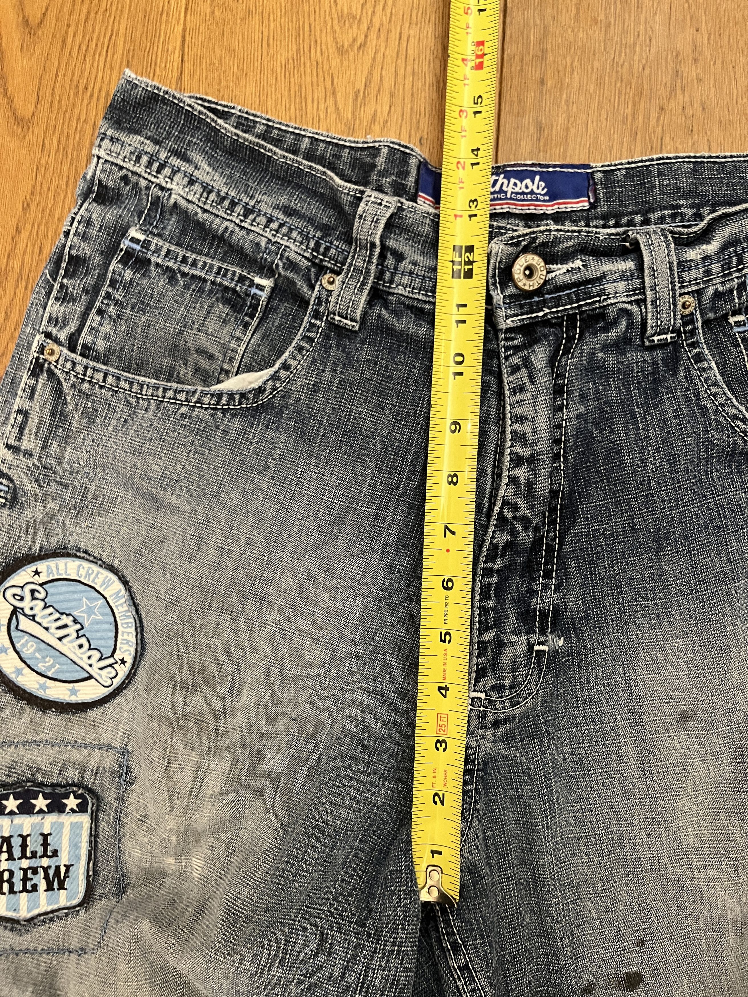 Southpole Vtg Southpole Baggy Patched Jeans 34 Y2K Cyber Streetwear Size US 34 / EU 50 - 9 Thumbnail