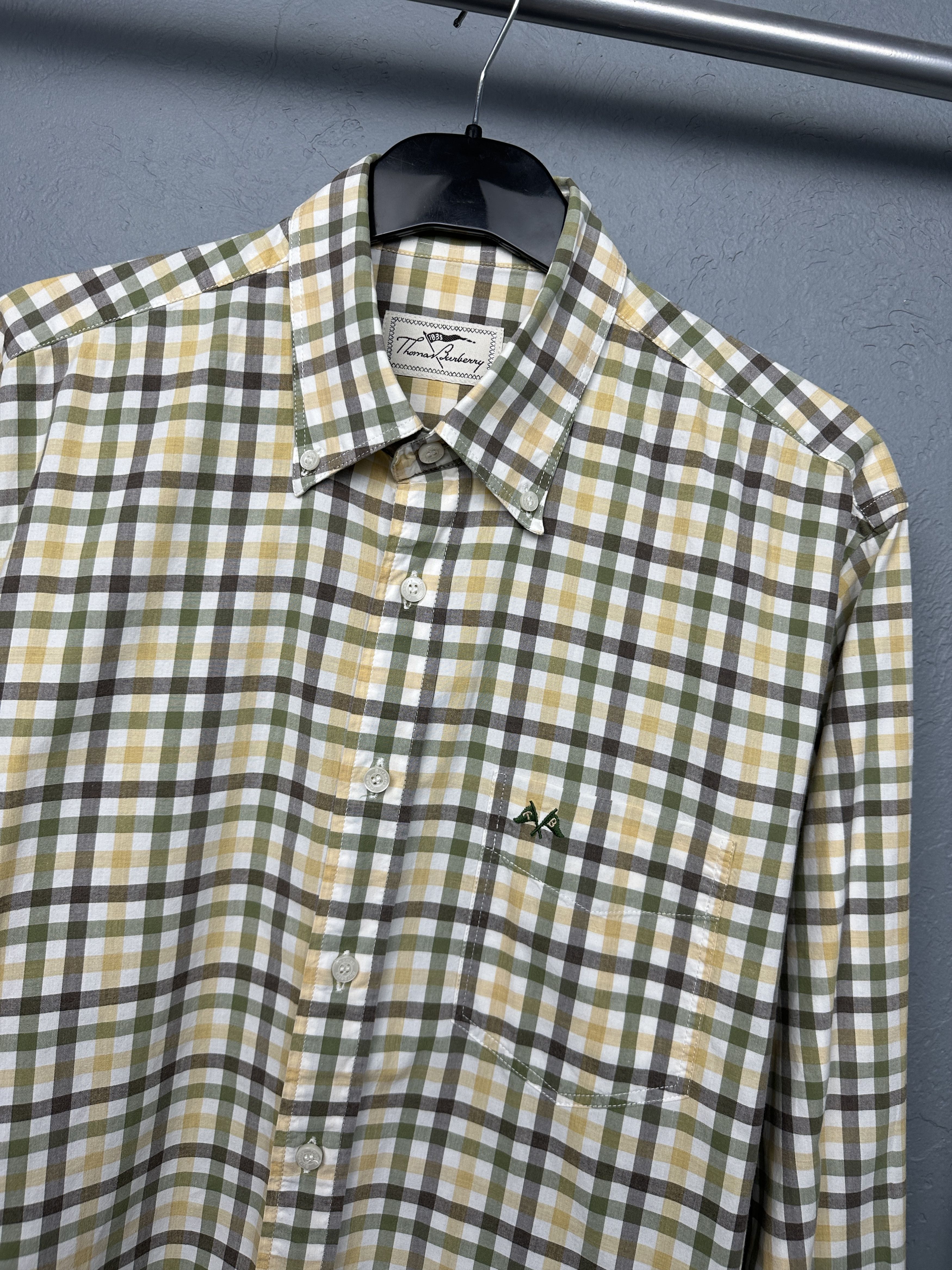 Burberry Thomas Burberry Long Sleeve Check Shirt Size US L / EU 52-54 / 3 - 2 Thumbnail