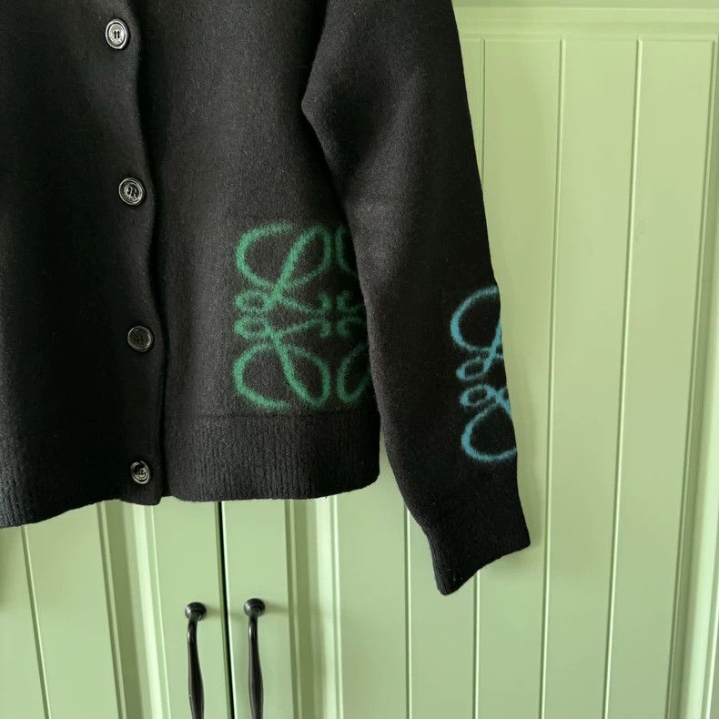 Loewe LOEWE Black wool cardigan Size M / US 6-8 / IT 42-44 - 7 Thumbnail