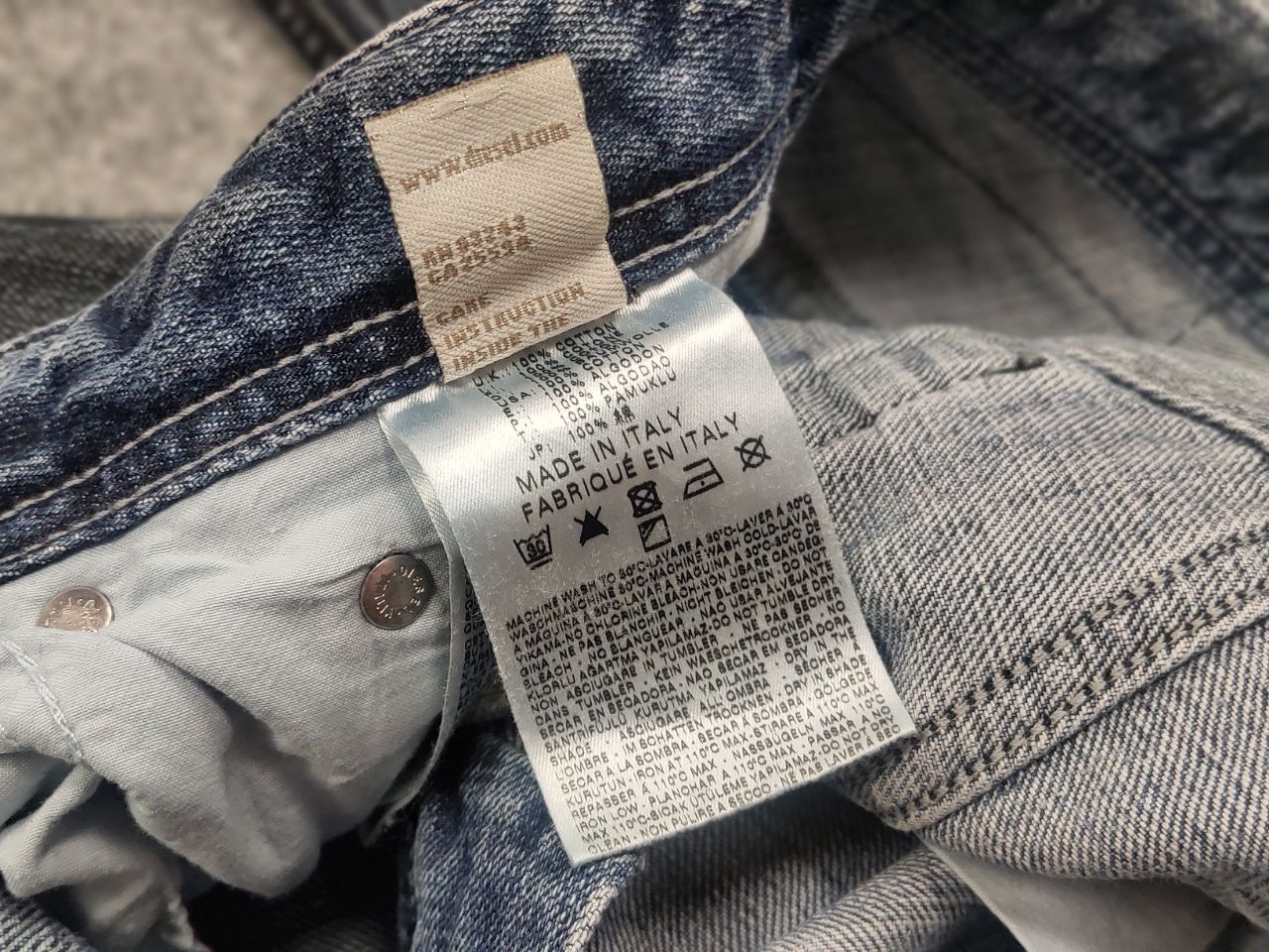 Diesel Diesel Thanaz Vintage Waxed Distressed Denim Jeans l.g.b. Size US 30 / EU 46 - 21 Thumbnail