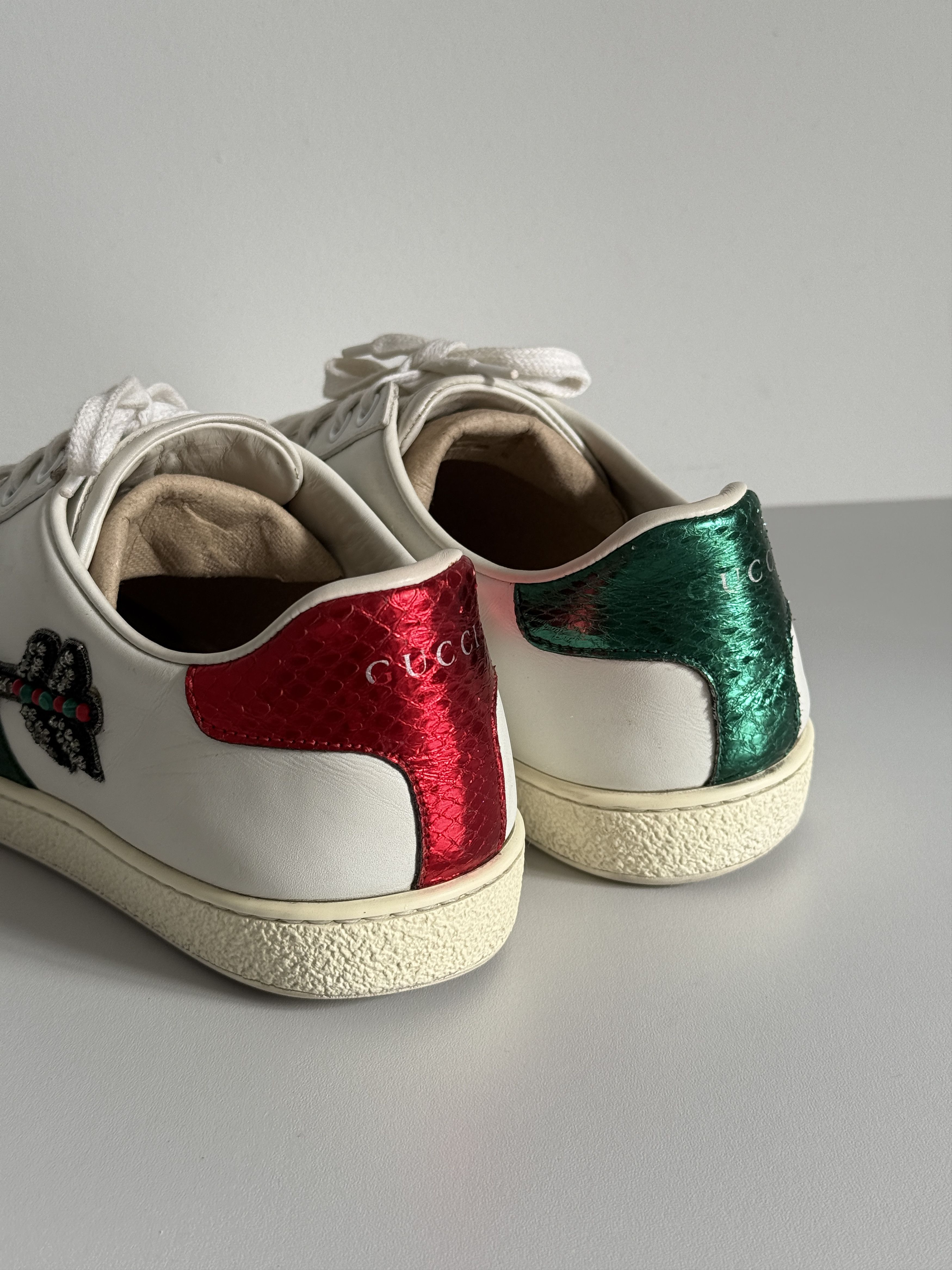 Gucci GUCCI Ace Arrow White Leather Sneakers Size US 8 / IT 38 - 8 Thumbnail