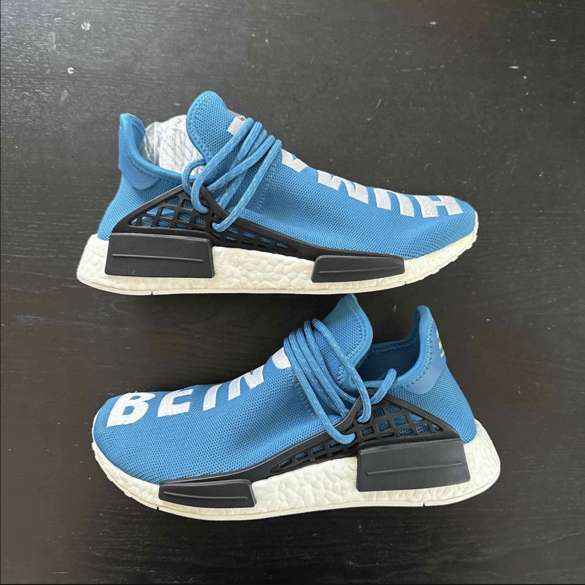 adidas gazelle silver green womens adidas Human Race NMD x Pharrell 'Sharp Blue'  Hype Vault