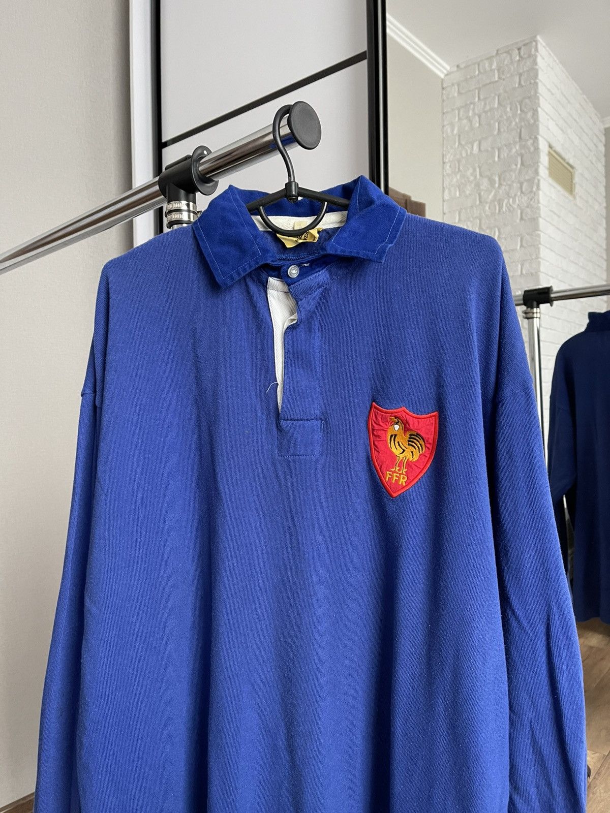 Vintage France Rugby Vintage Sweatshirt Pullover 70s 80s Size US XL / EU 56 / 4 - 5 Thumbnail