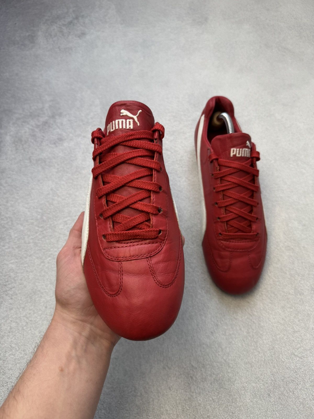 Puma Vintage Puma Speedcat Red Leather Sneakers Hype y2k US10 Size US 10 / EU 43 - 10 Thumbnail