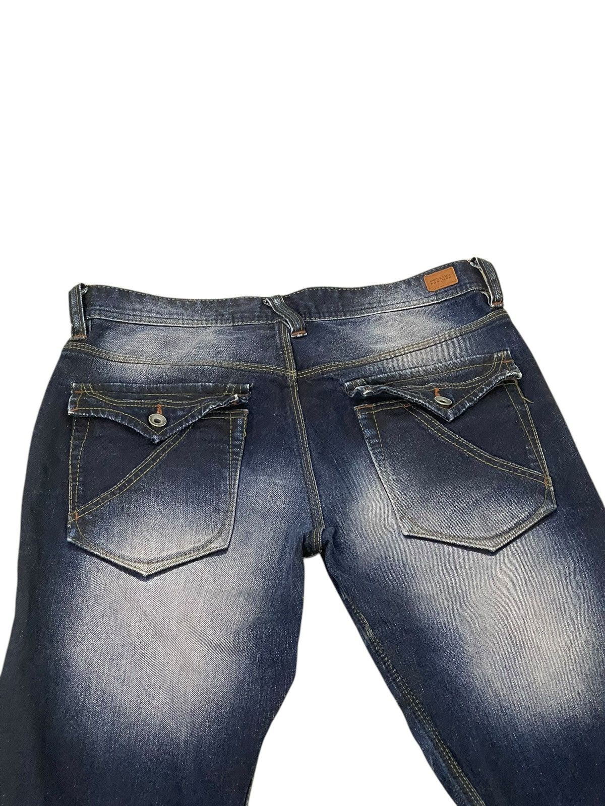 Japanese Brand Flare Jeans Nicole Club Faded Clawmark Boot Cut 2🟦 Size US 31 - 17 Thumbnail