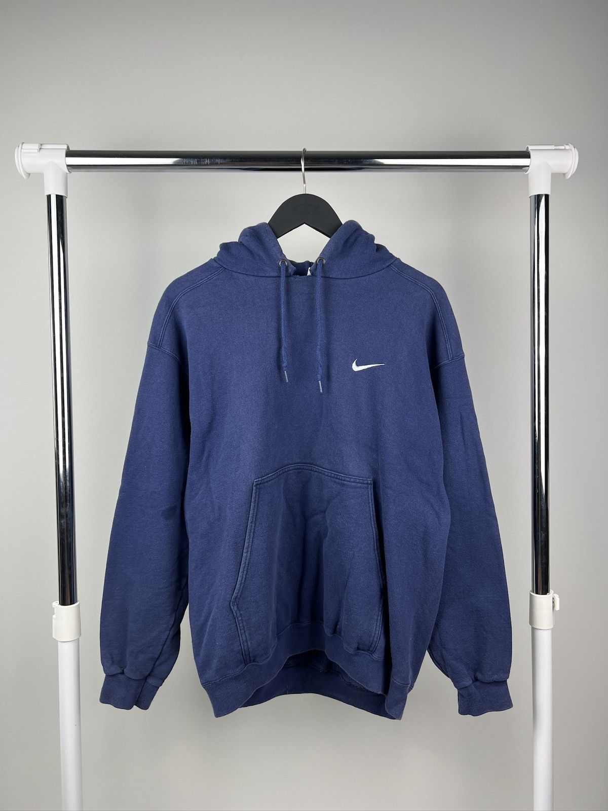 Nike True 90s Vintage Nike Hoodie Faded Blue Made in USA Size US M / EU 48-50 / 2 - 1 Thumbnail