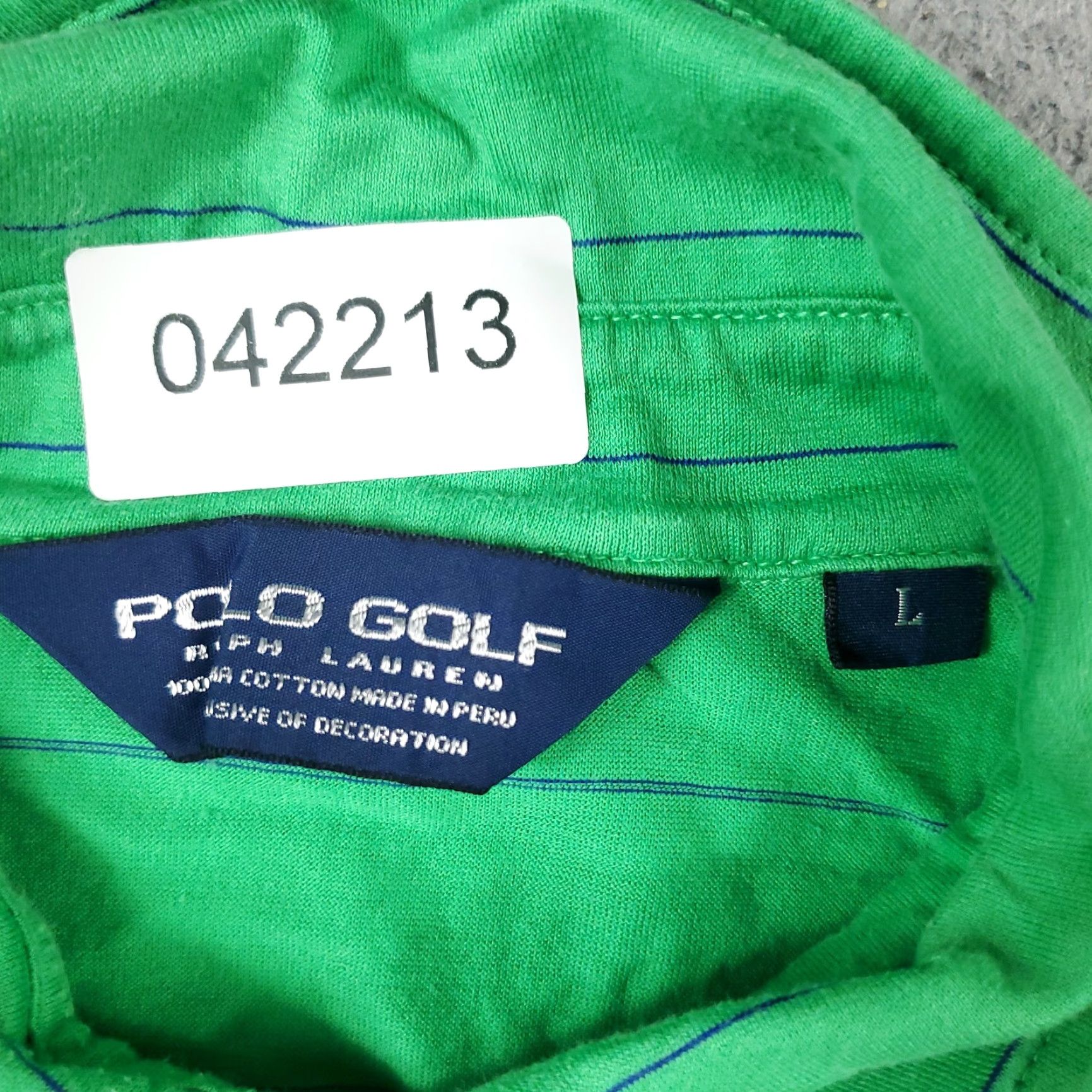 Ralph Lauren Ralph Lauren Polo Shirt Mens Large Green Striped Casual Short Sleeve Classic Size US L / EU 52-54 / 3 - 7 Thumbnail