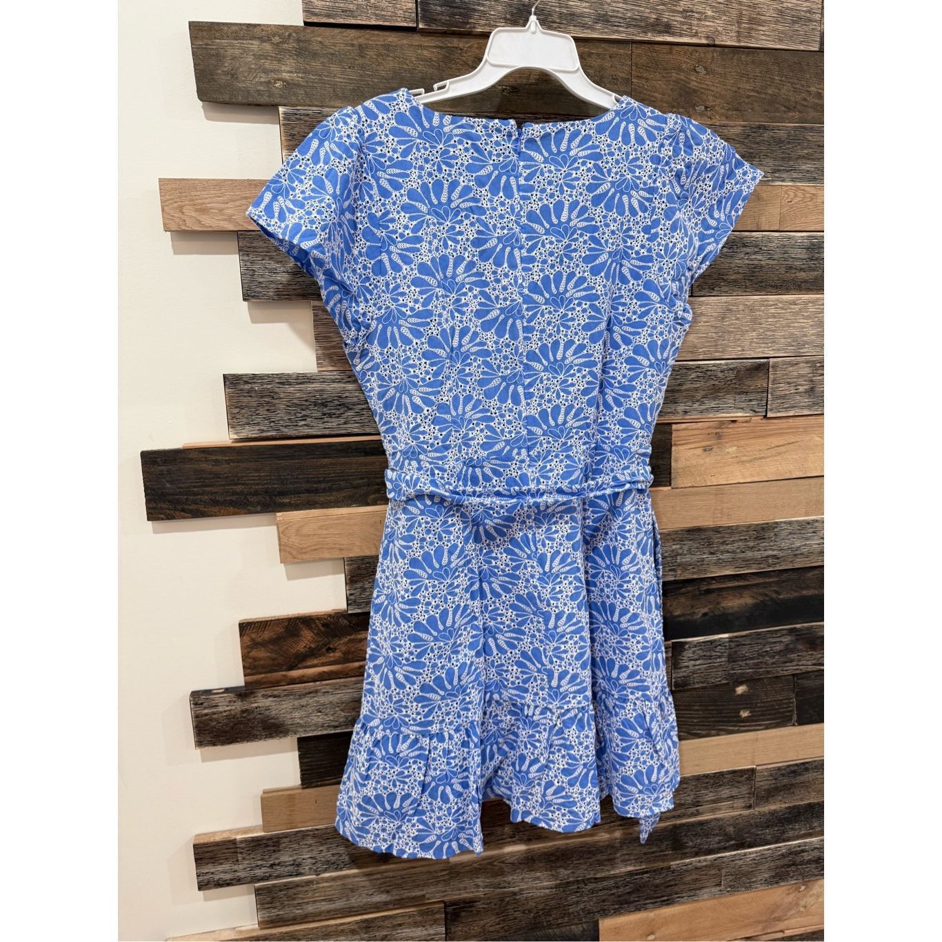 Loft Loft NWT Eyelet Belted Flutter Sleeve Swing Dress Sz 14 Size XL / US 12-14 / IT 48-50 - 4 Thumbnail