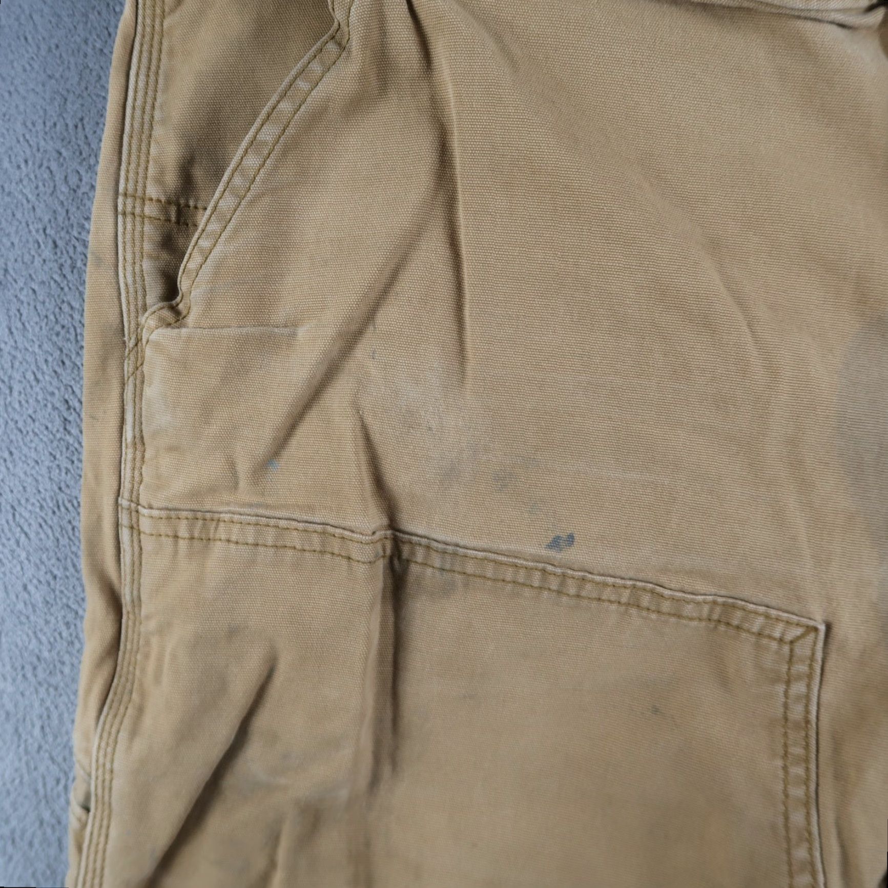 Carhartt VINTAGE Carhartt Double Knee Carpenter Pants Mens 38x32 Khaki Canvas Workwear Size US 38 / EU 54 - 6 Thumbnail