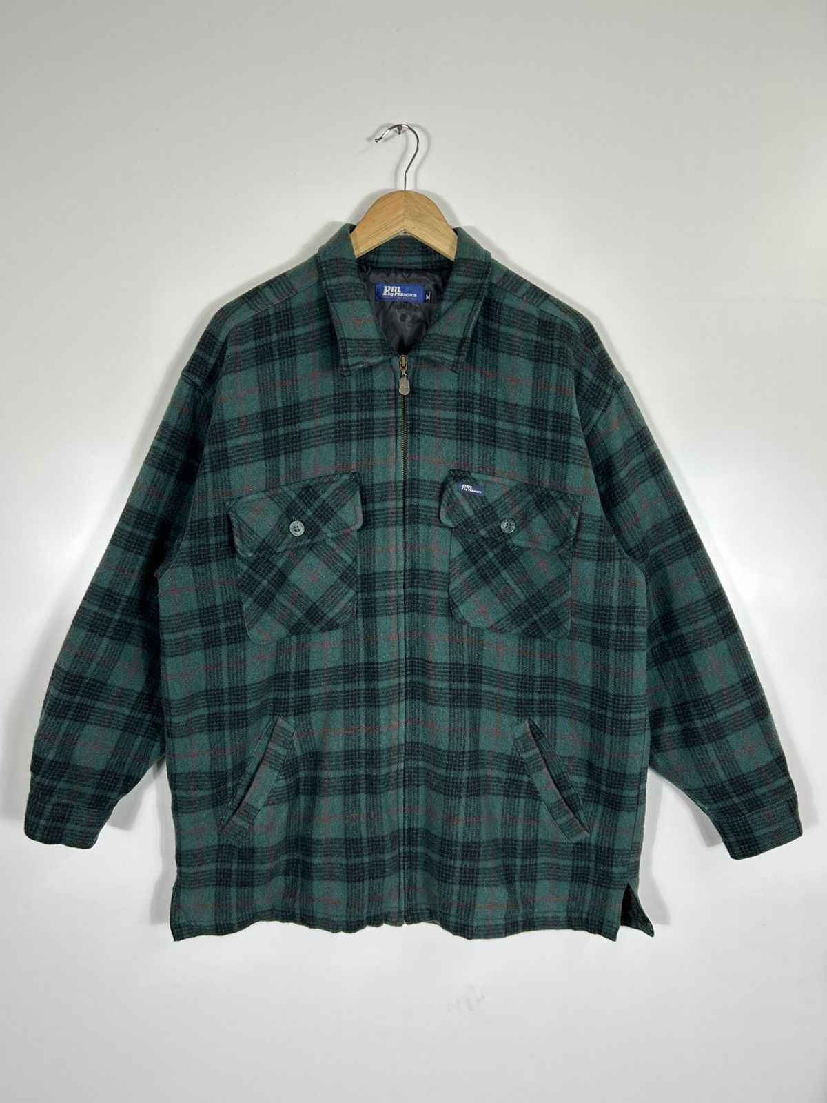 Flannel × PERSON'S × Vintage ⚡️Vintage Pm By Person’s Flannel Zipper Shirt Jacket Size US M / EU 48-50 / 2 - 1 Thumbnail