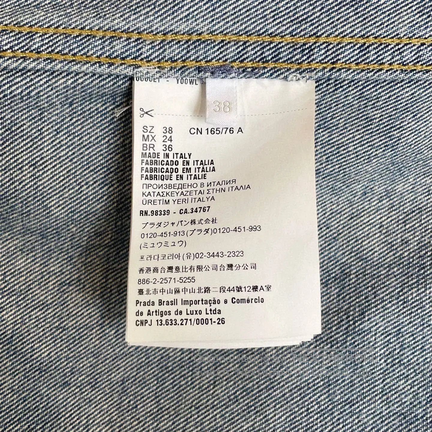 Prada Prada Denim Blue Jacket Size 38. Size S / US 4 / IT 40 - 6 Thumbnail