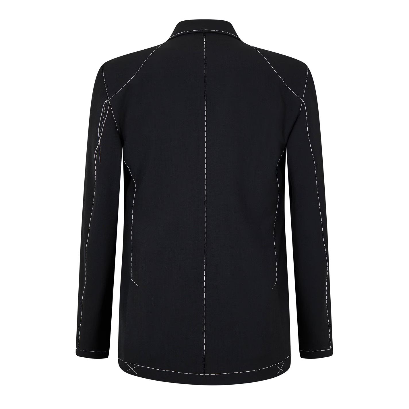 Off-White o1g2r1mq0326 Body Stitch Double-Breasted Blazer in Black Size US L / EU 52-54 / 3 - 2 Thumbnail
