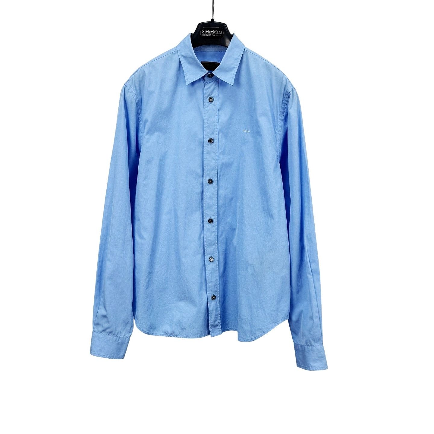Prada RARE Prada Silk Button Up Shirt Big Blue Label Archive | Grailed