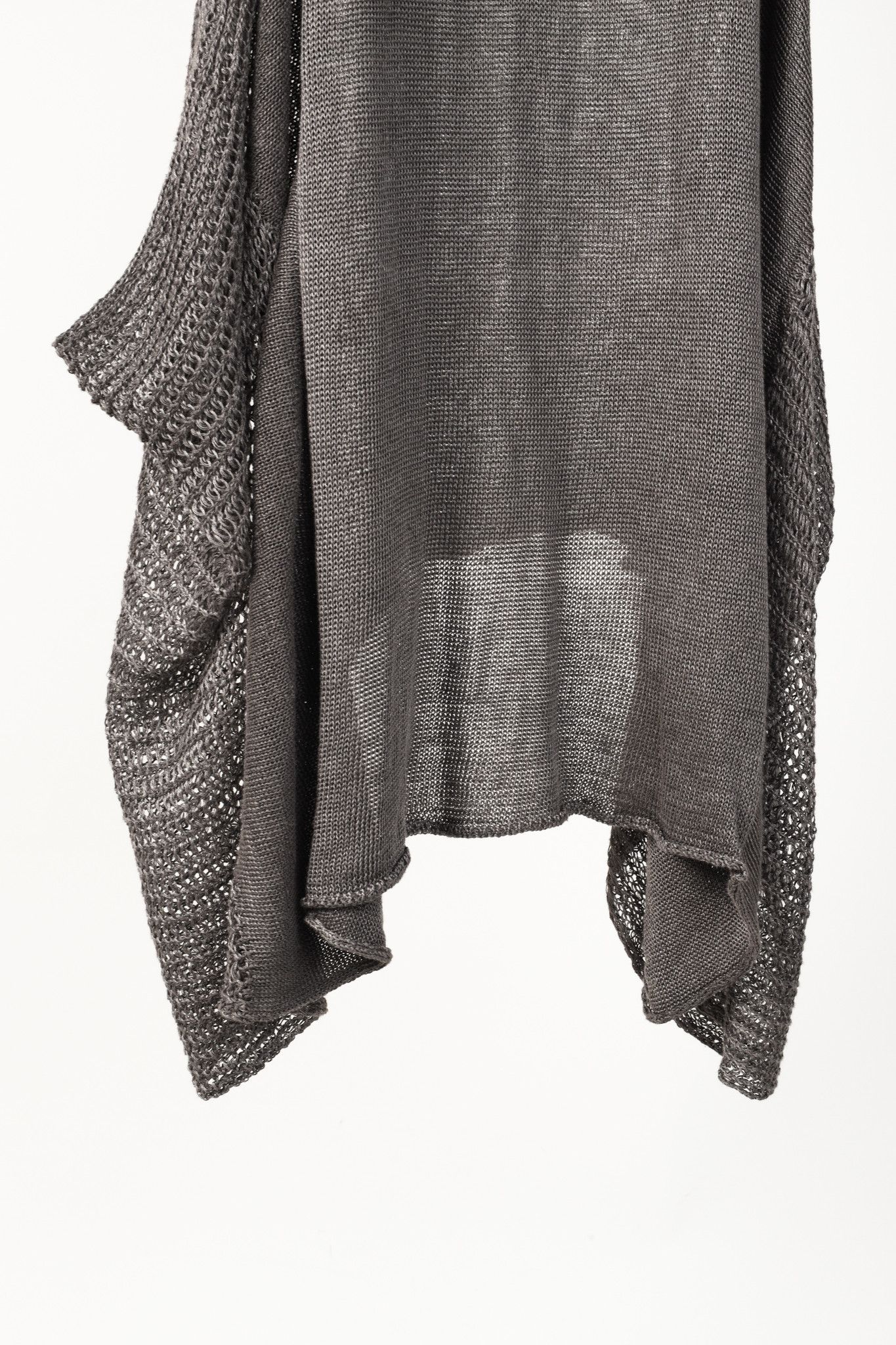 Sarah Pacini Sarah Pacini Brown Knit Sleeveless Oversized Tunic Size S / US 4 / IT 40 - 6 Thumbnail
