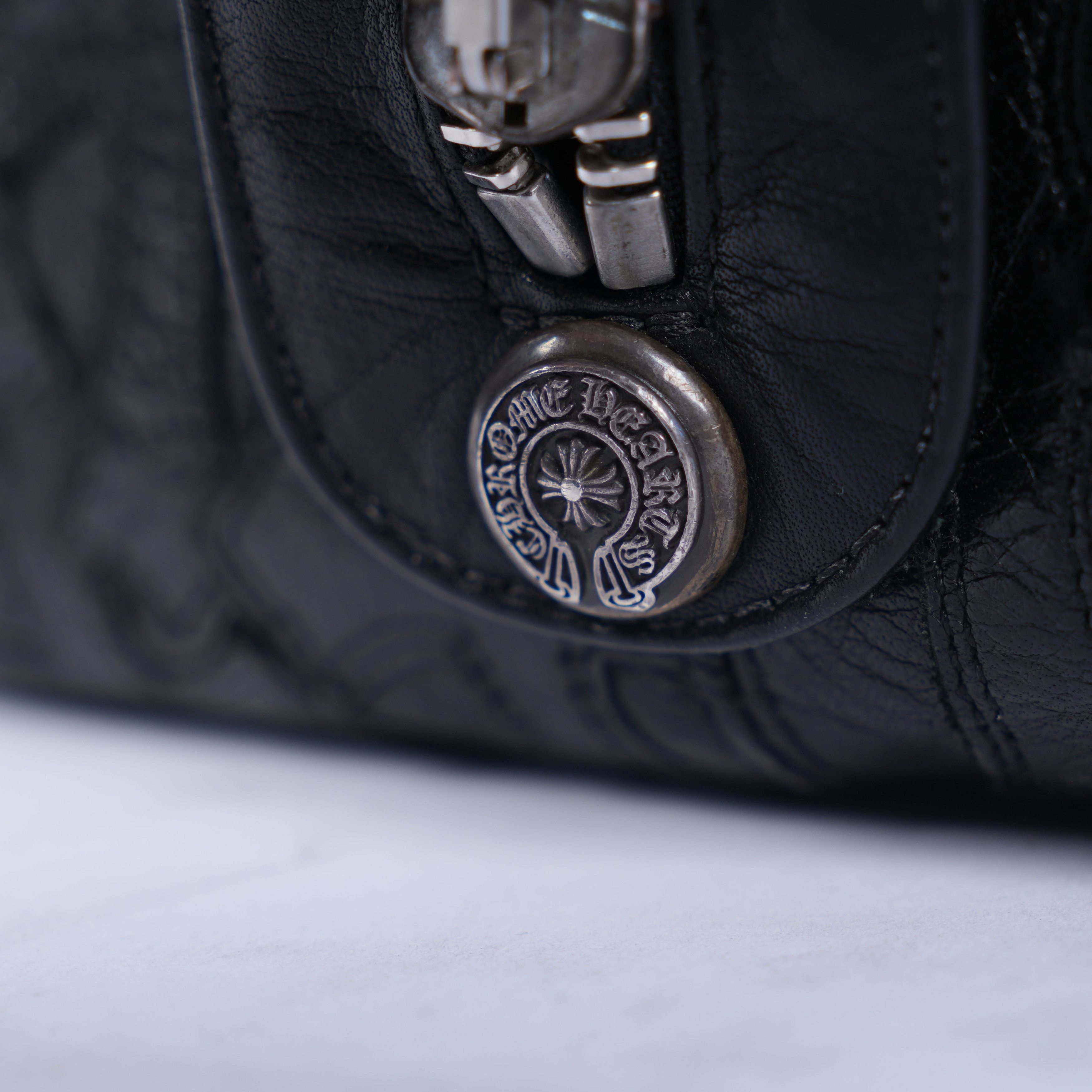 Chrome Hearts CHROME HEARTS BLACK LEATHER PATCH DUFFLE BAG Size ONE SIZE - 5 Thumbnail
