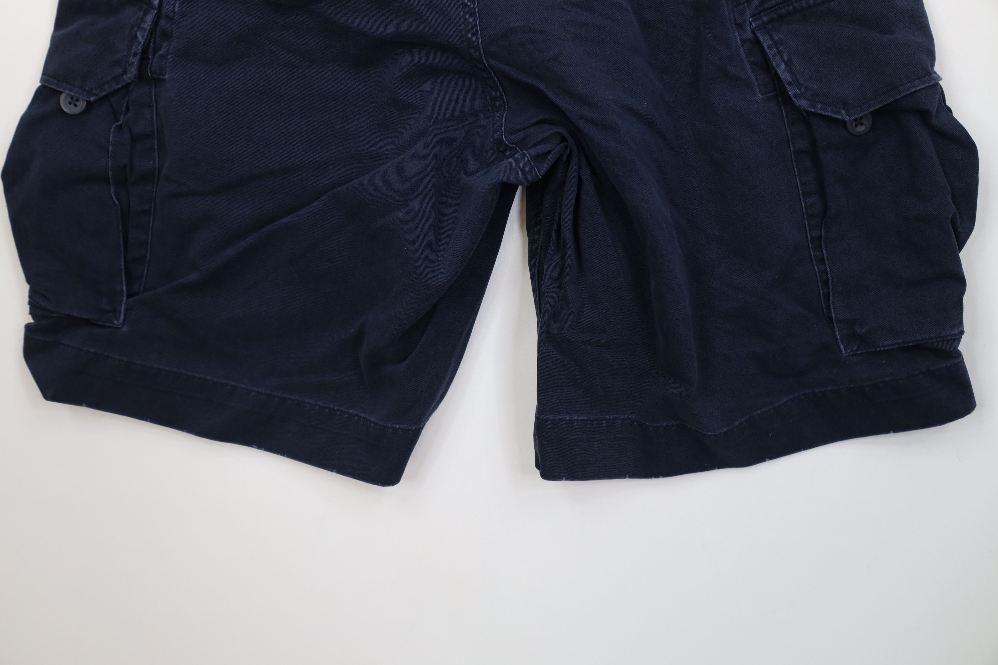 Ralph Lauren Vintage 90s Ralph Lauren Heavyweight Baggy Cargo Shorts Blue Size US 34 / EU 50 - 13 Thumbnail