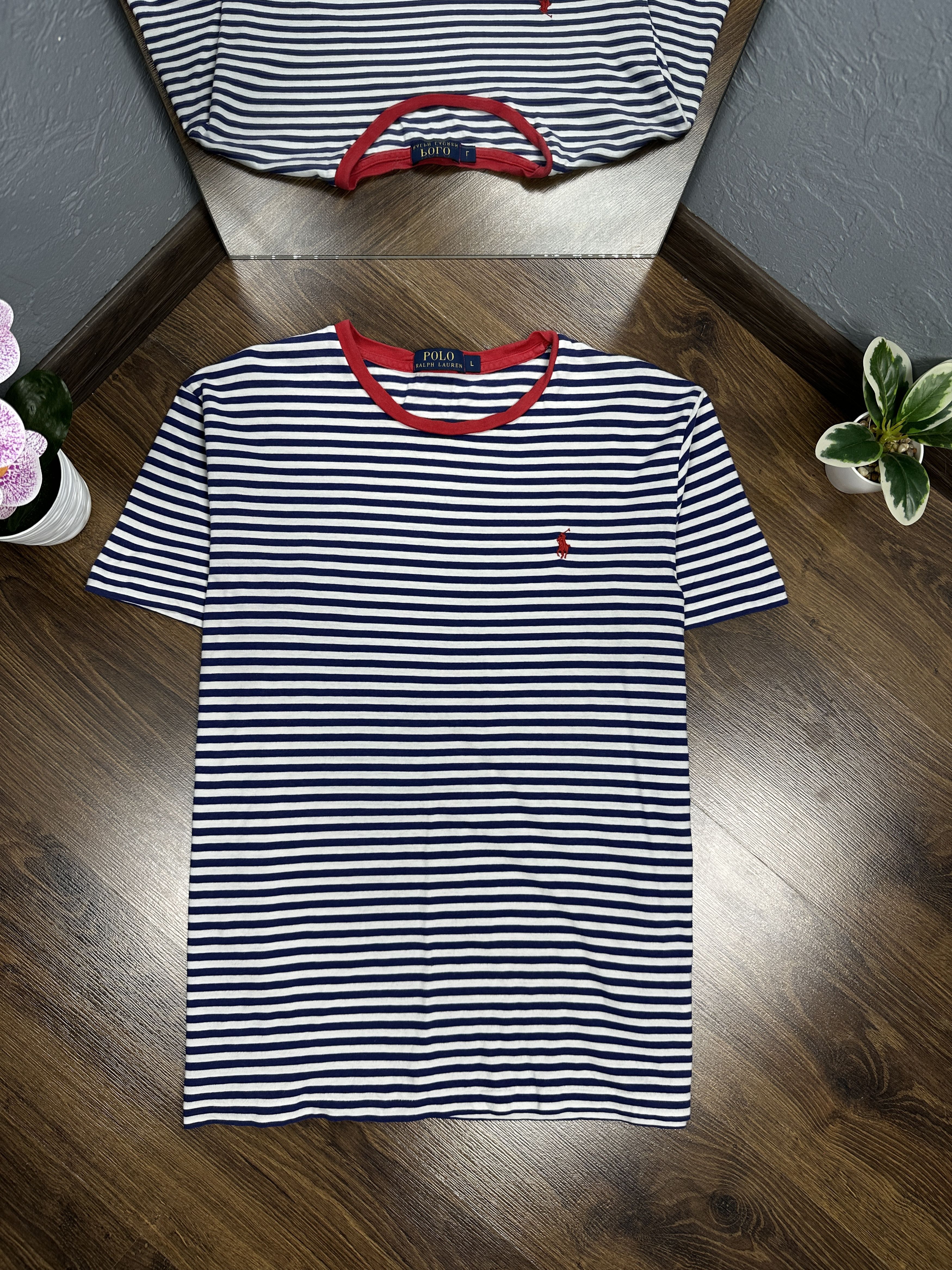 Polo Ralph Lauren × Ralph Lauren Polo Ralph Lauren Short Sleeve Striped T-Shirt y2k Size US L / EU 52-54 / 3 - 1 Thumbnail