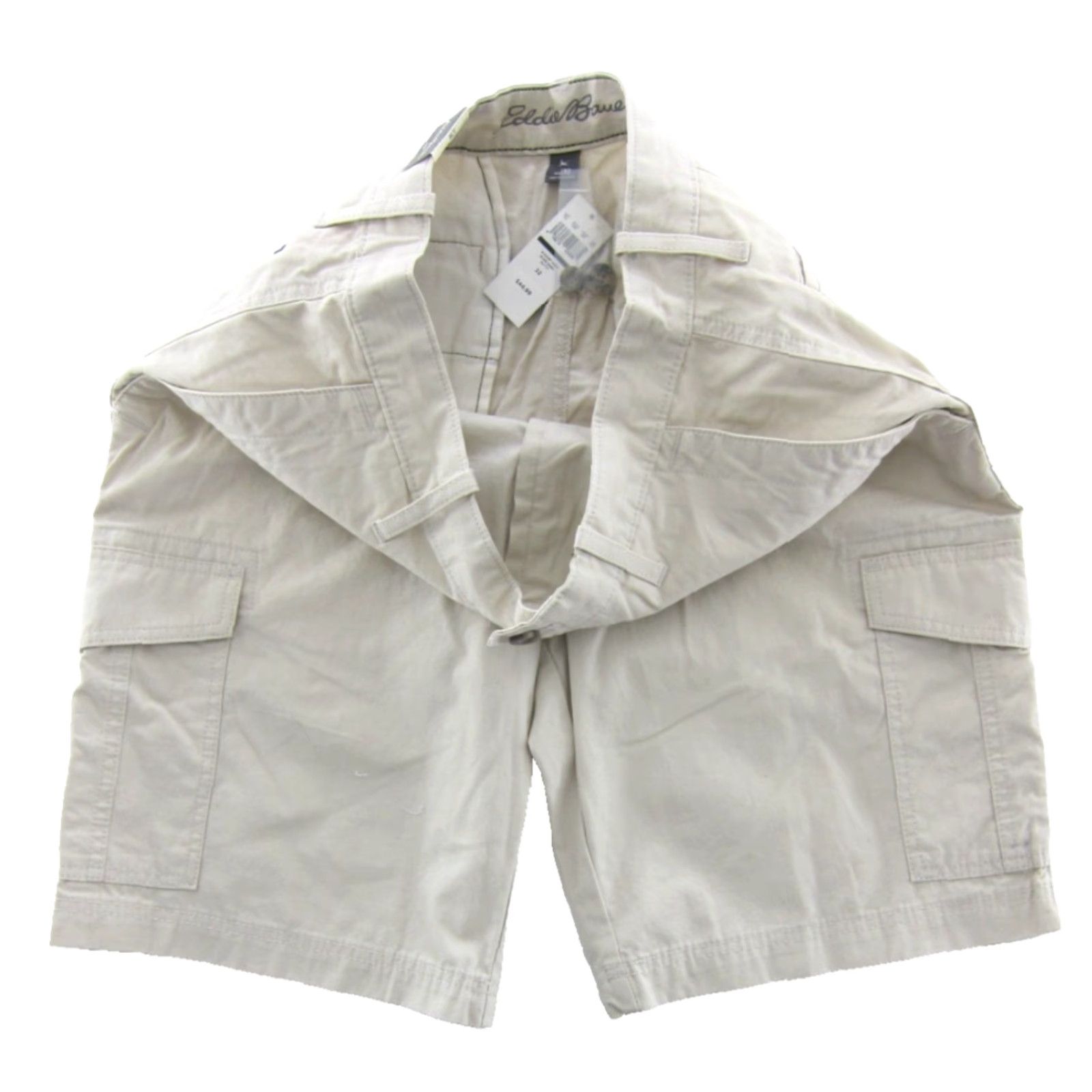 Eddie Bauer VINTAGE NWT Eddie Bauer 100% Cotton Putty Beige River Wash Cargo Pocket Short Men 32 Size US 32 / EU 48 - 4 Thumbnail
