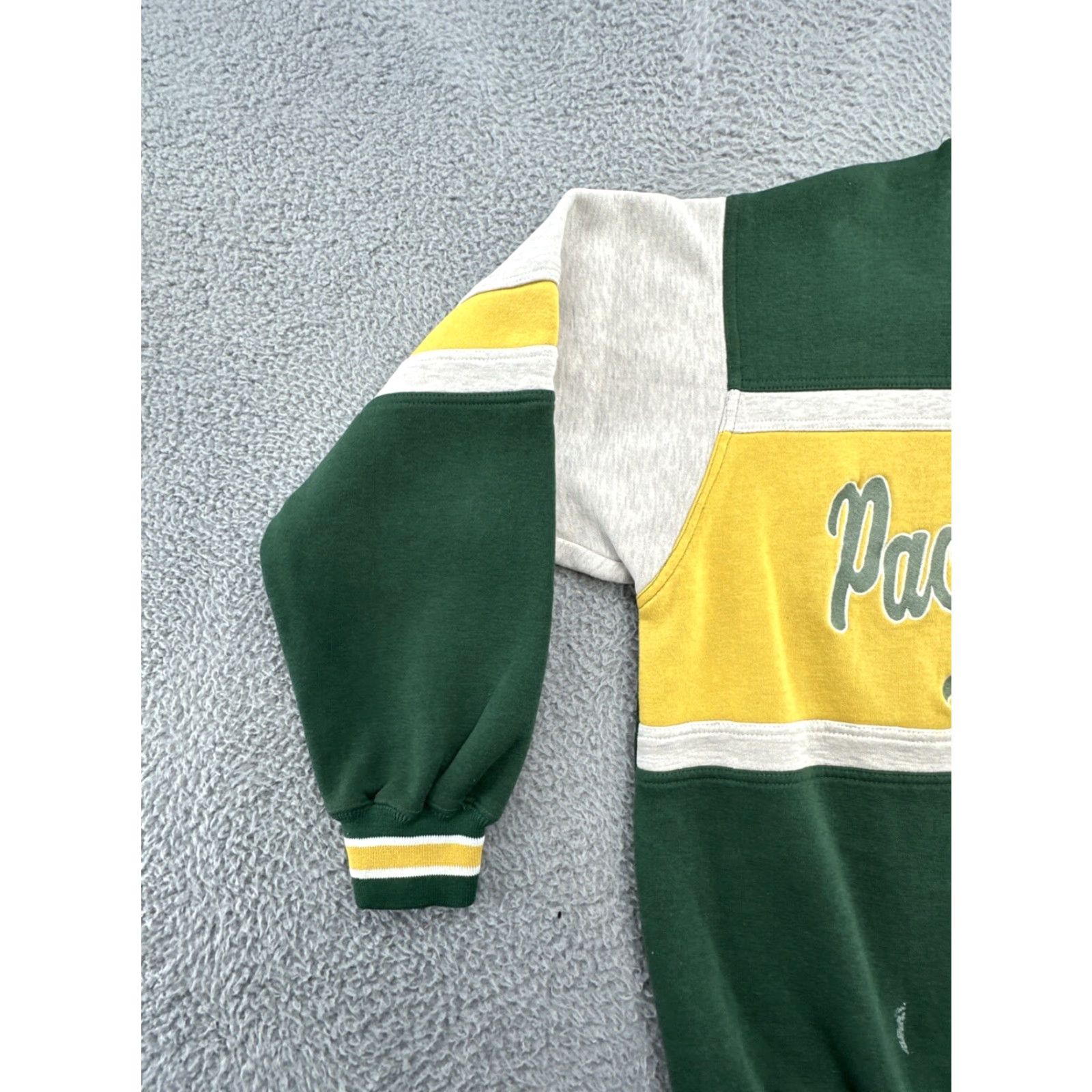 Logo 7 VINTAGE Logo 7 Sweatshirt Green Bay Packers Logo 7 Crew Neck Long Sleeve Men L Green Graphic Print Pullover Sports Football Fall Winter Spring Mens Size US L / EU 52-54 / 3 - 4 Thumbnail