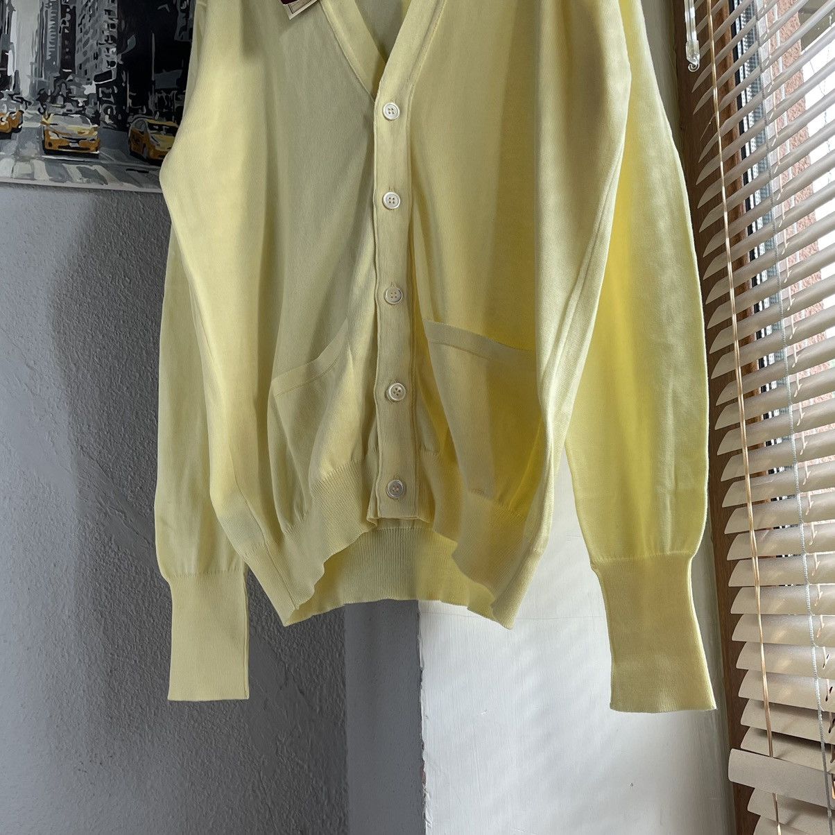 William Lockie William Lockie Scotland Pure Cotton Yellow Butter Cardigan Size US S / EU 44-46 / 1 - 4 Thumbnail