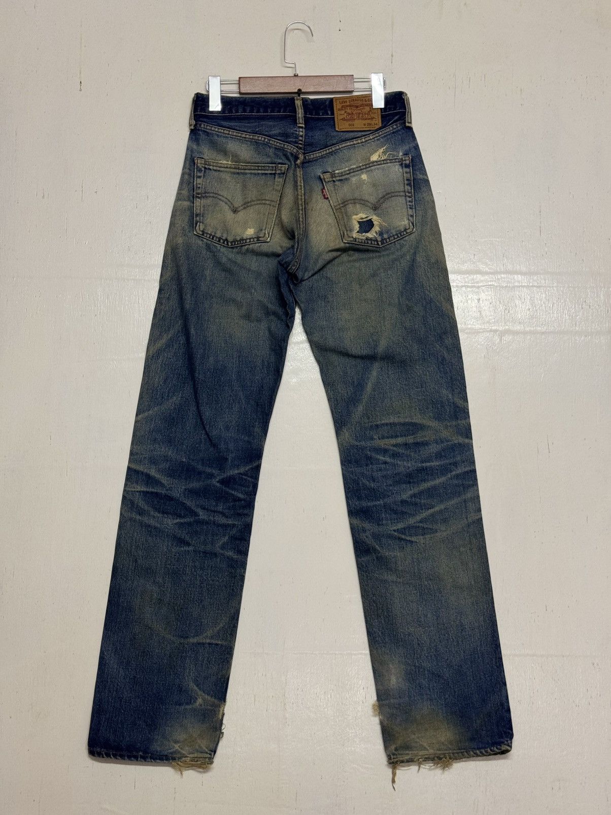 Levi's Vintage Levis 502 Japan Denim Distress Size US 30 / EU 46 - 3 Thumbnail