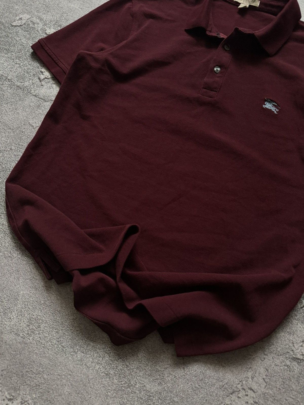 Burberry × Designer Burberry Brit M polo button up tee T-shirt burgundy MAN Size US M / EU 48-50 / 2 - 4 Thumbnail
