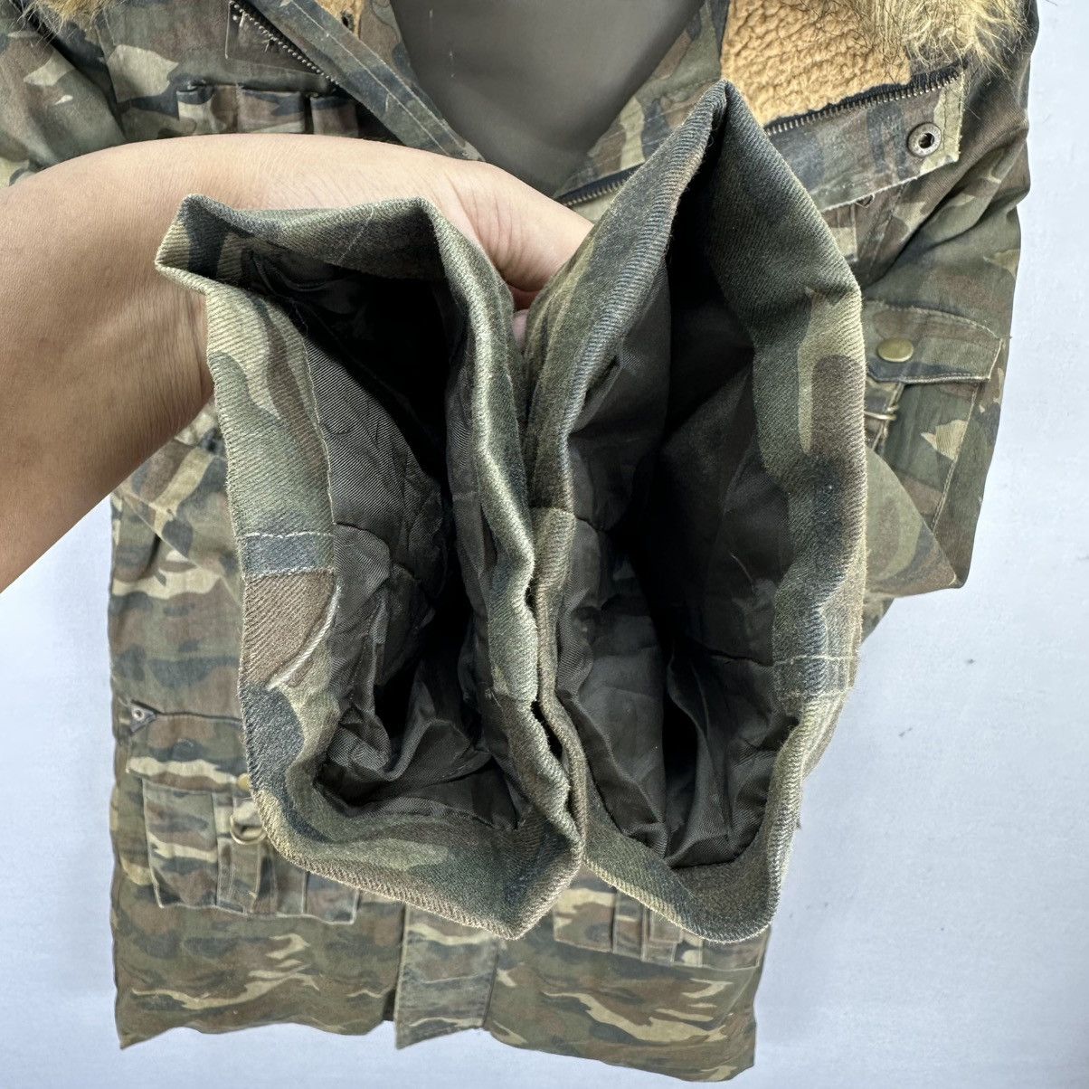 If Six Was Nine Vintage Parka Camo Fur Hoodie Punk LGB Style by Body Shake Size XS / US 0-2 / IT 36-38 - 14 Thumbnail