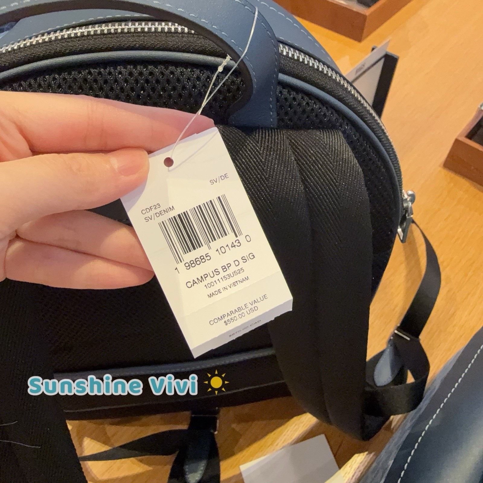 Coach NWT Coach Taylor Backpack Signature Denim CDF23 Silver/Denim Size ONE SIZE - 5 Thumbnail