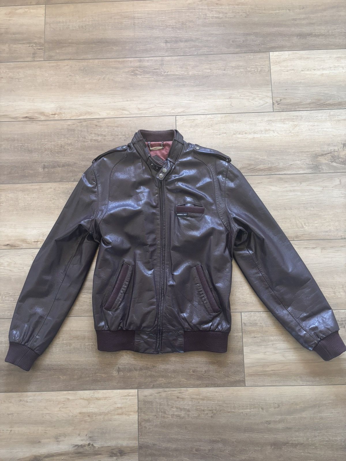 Members Only Vintage Members Only “Burgundy” Leather Jacket Size US L / EU 52-54 / 3 - 1 Thumbnail