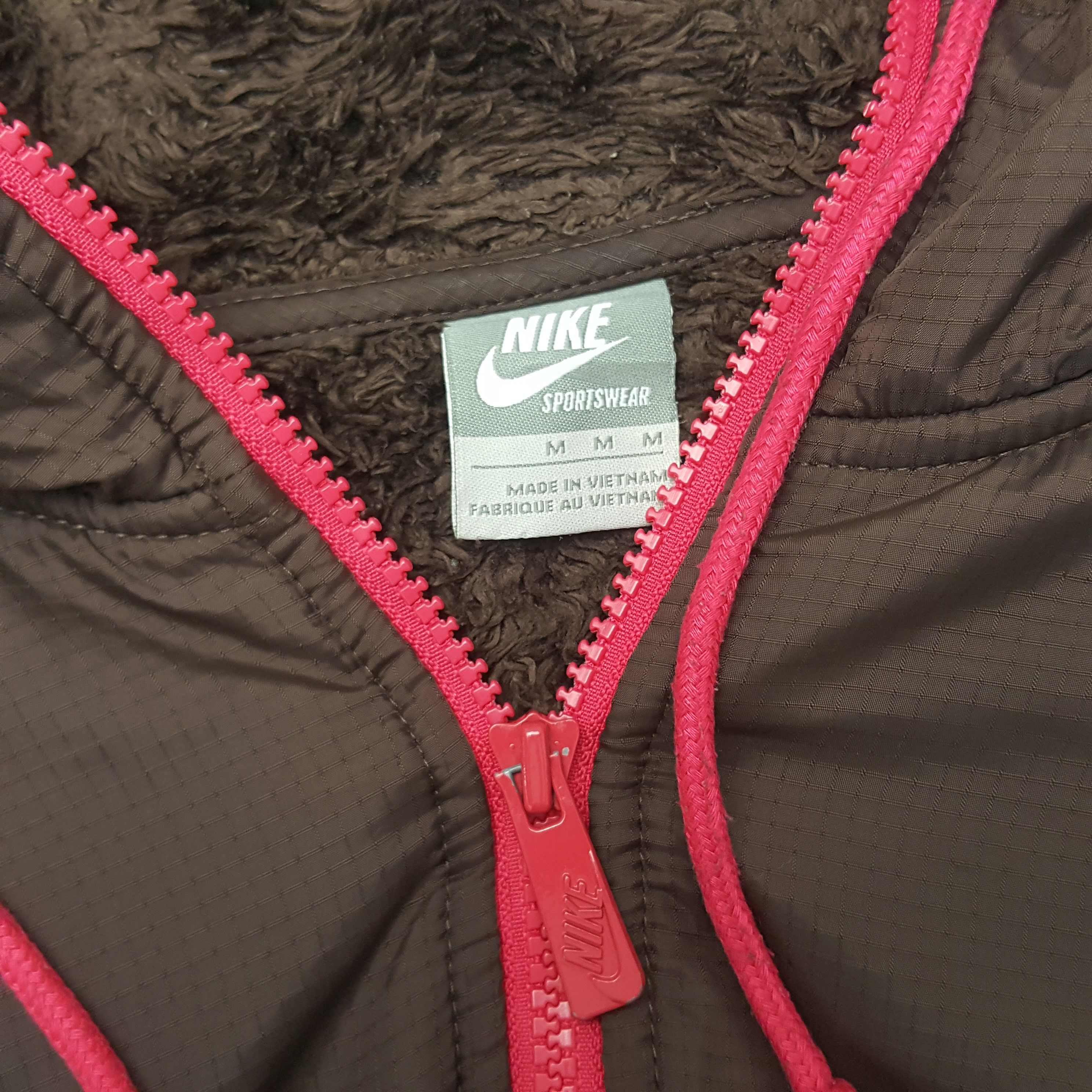 Nike × Vintage Vintage Nike Fur Zipper Hoodies Jacket Size US M / EU 48-50 / 2 - 4 Thumbnail