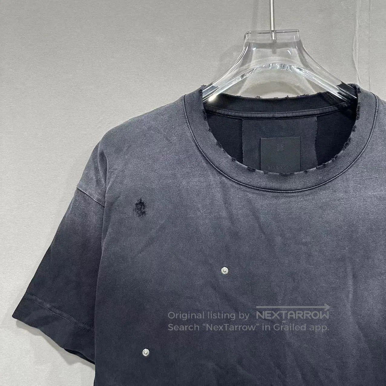 Givenchy givenchy gradient distressed short sleeve t-shirt. Size US S / EU 44-46 / 1 - 2 Thumbnail