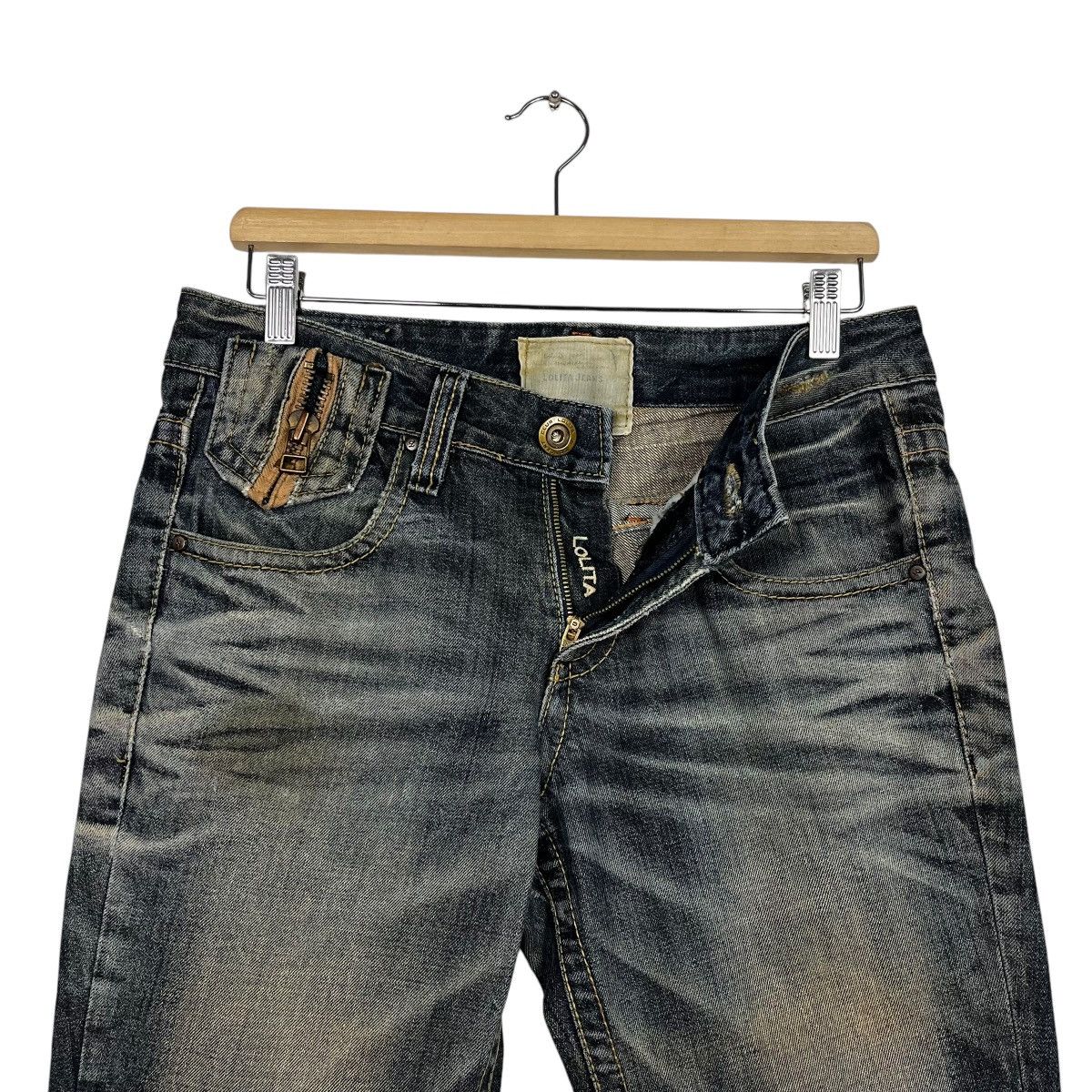 Japanese Brand Vintage Lolita Jeans Faded Denim Jeans Size 32" / US 10 / IT 46 - 15 Thumbnail