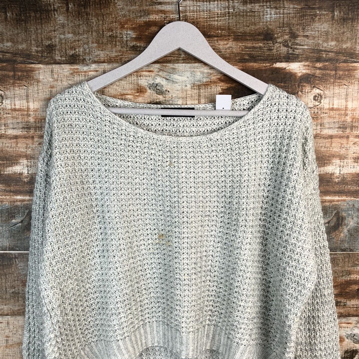 Homespun Knitwear × Japanese Brand Scot Club Grey vintage Knitwear #A1278 Size L / US 10 / IT 46 - 5 Thumbnail