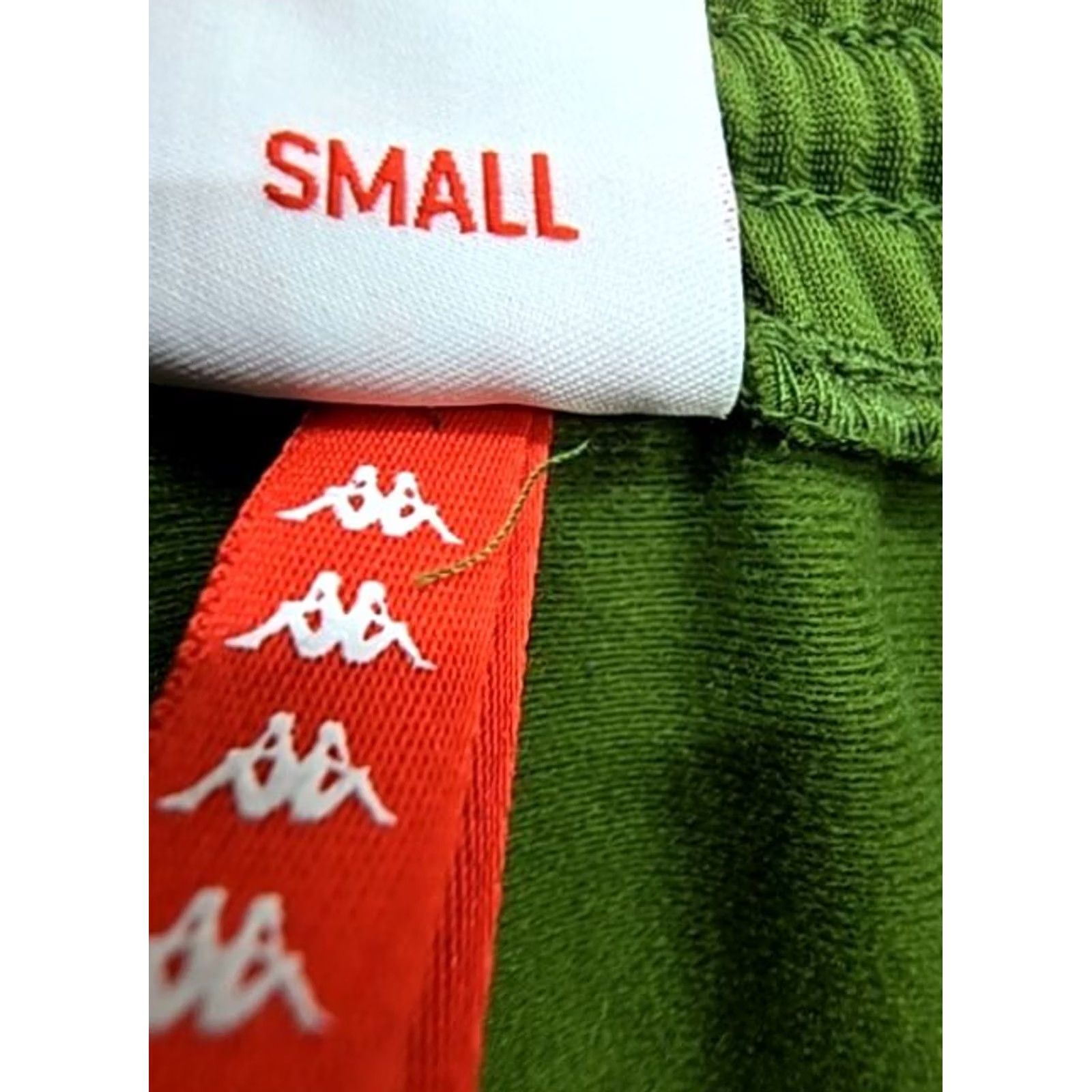 Kappa Kappa Mens Green Track Pants Small Side Stripes Tapered Polyester Size US 29 - 4 Thumbnail