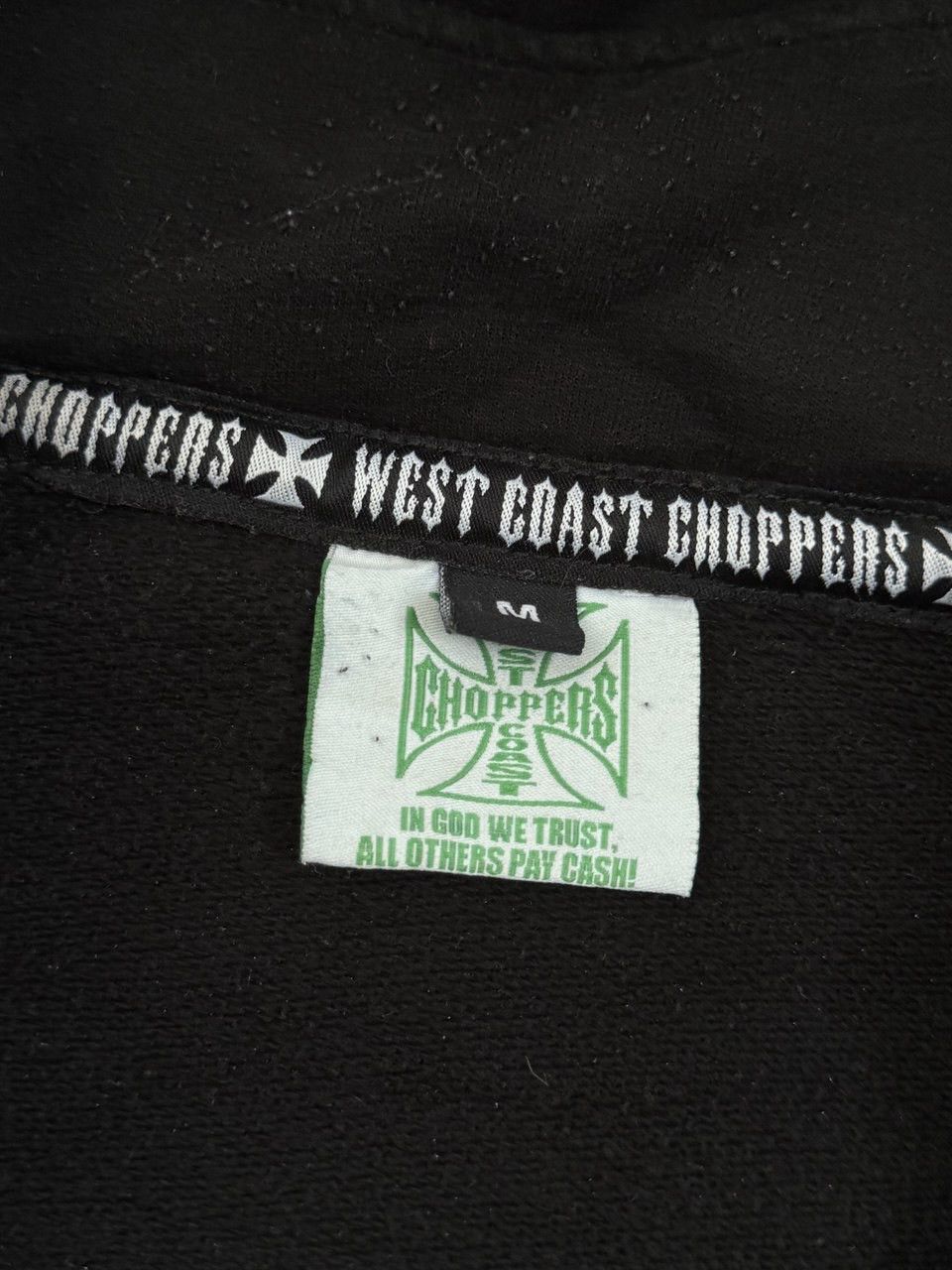 West Coast Choppers Vintage West Coast Choppers Crazy Y2k Jesse James Zip Hoodie Size US M / EU 48-50 / 2 - 16 Thumbnail