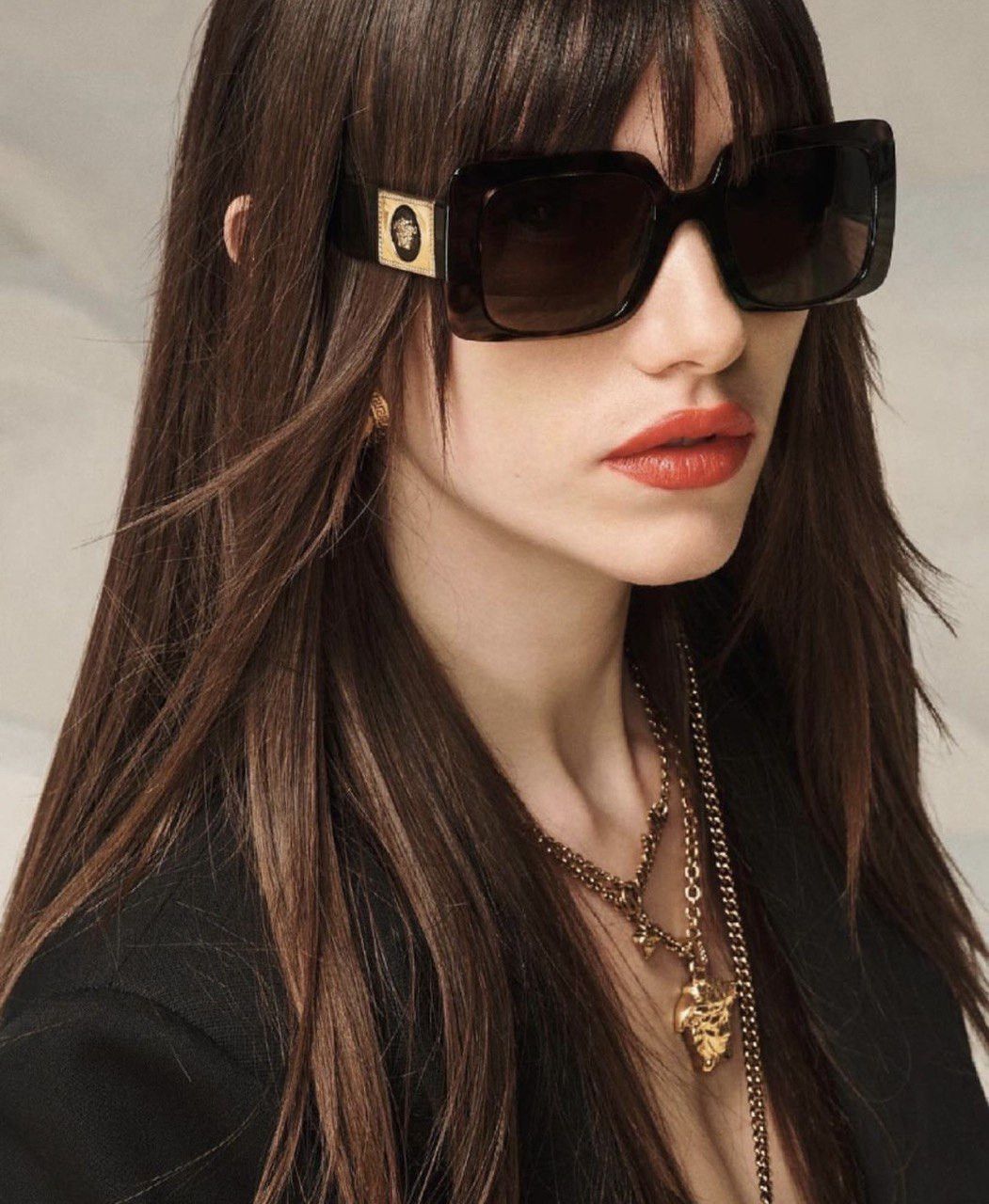 Versace Versace VE4405 108/73 Sunglasses Havana Square Frame Size ONE SIZE - 10 Thumbnail