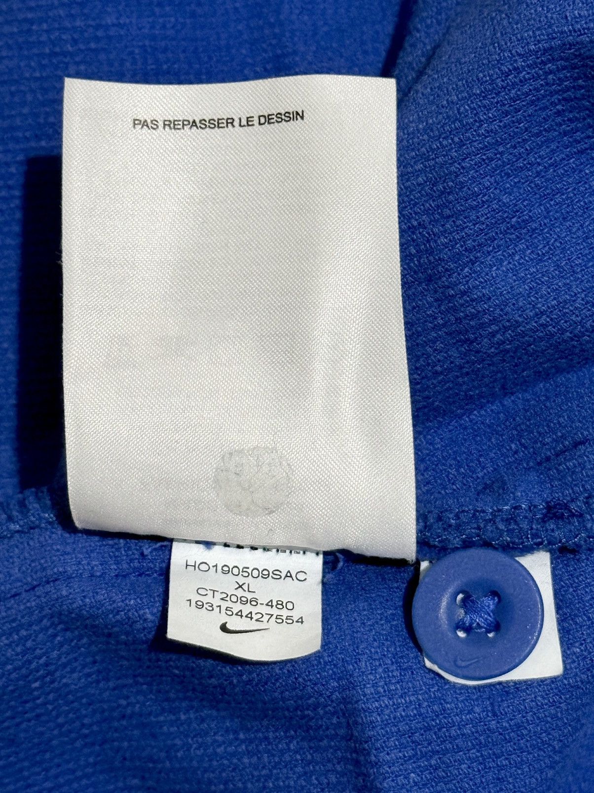Nike Nike x Olivia Kim Corduroy Baseball Jersey Game Royal Size US XL / EU 56 / 4 - 7 Thumbnail