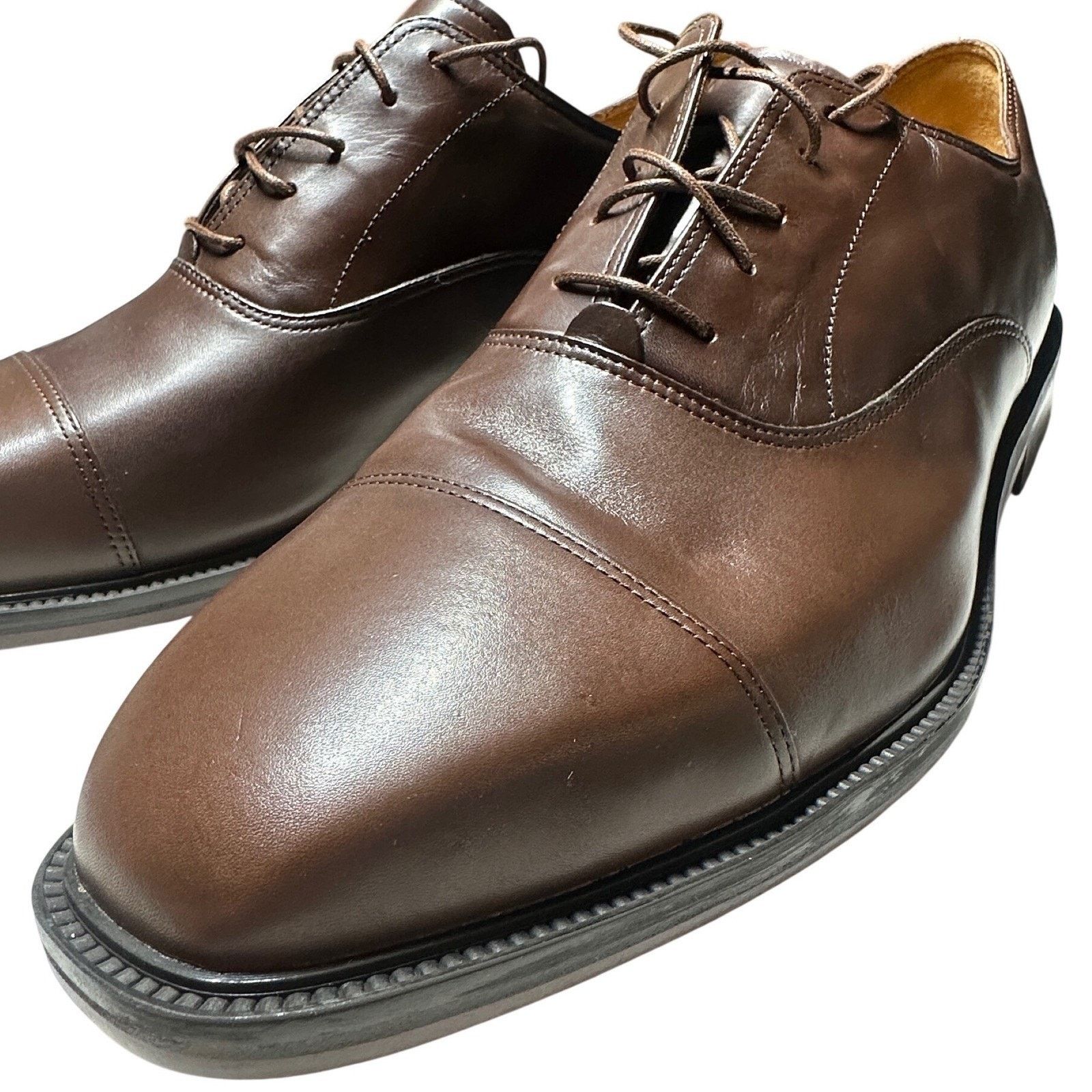 Rockport Rockport Reserve Mens 13 Brown Leather Cap Toe Oxfords NWT Size US 13 / EU 46 - 4 Thumbnail