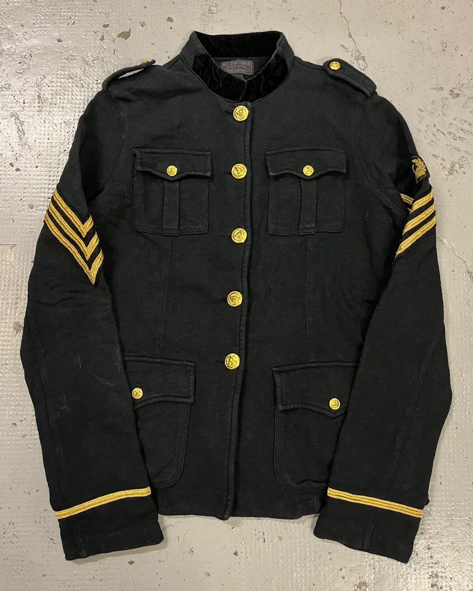 Polo Ralph Lauren 2010s Ralph Lauren Gold Buttons Officer Black Jacket Size US M / EU 48-50 / 2 - 1 Thumbnail