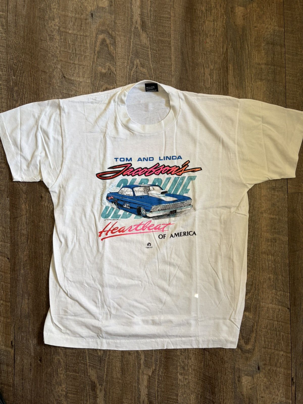 Vintage Vintage Chevy Heartbeat Of America Shirt Size US XL / EU 56 / 4 - 1 Thumbnail