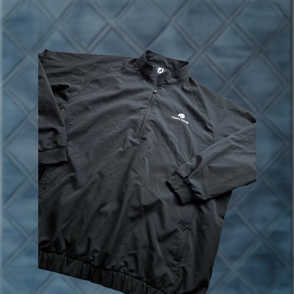 Footjoy FootJoy Jacket Long Sleeve Black Windbreaker 1/4 Zip Golf Mens L Rainproof Full Zip Size US L / EU 52-54 / 3 - 1 Thumbnail