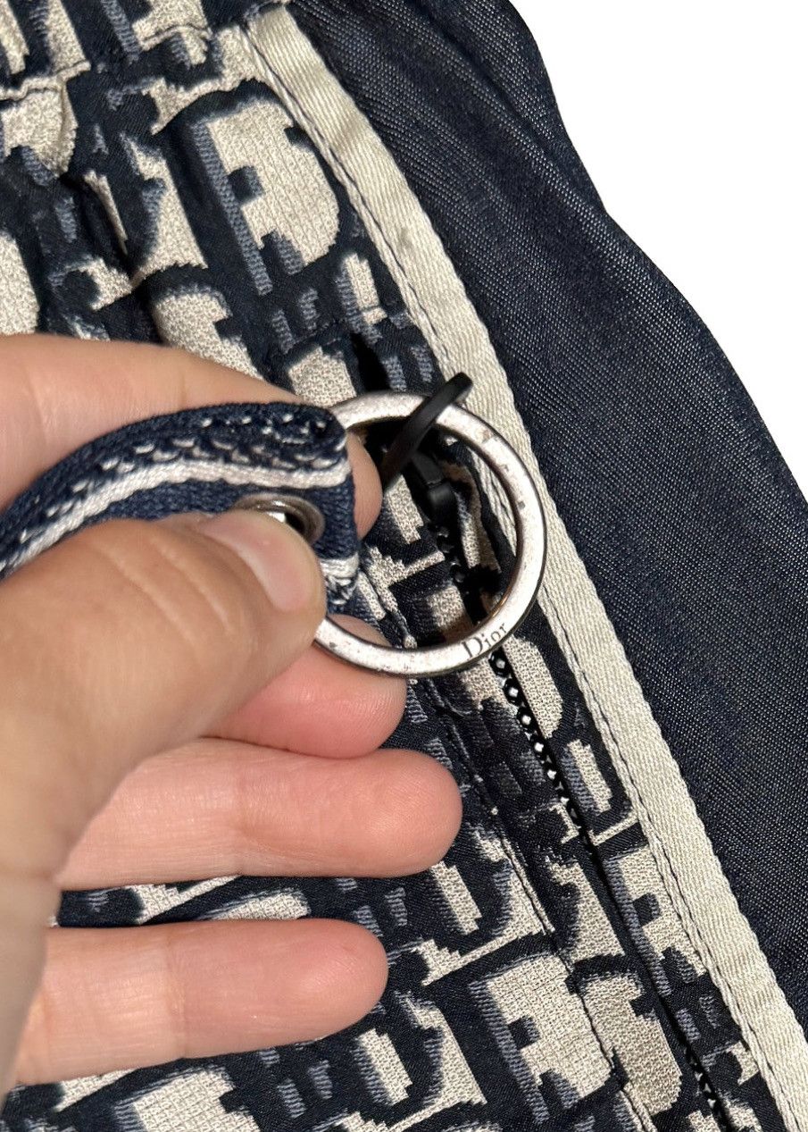 Dior Dior Blue Oblique Jacquard Taffeta Technical Mini Shorts Size 26" / US 2 / IT 38 - 9 Thumbnail