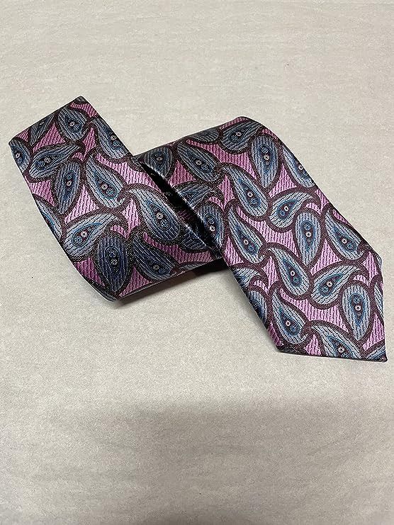 Ermenegildo Zegna Ermenegildo Zegna Paisley Pink Italian Silk Tie Size ONE SIZE - 7 Thumbnail