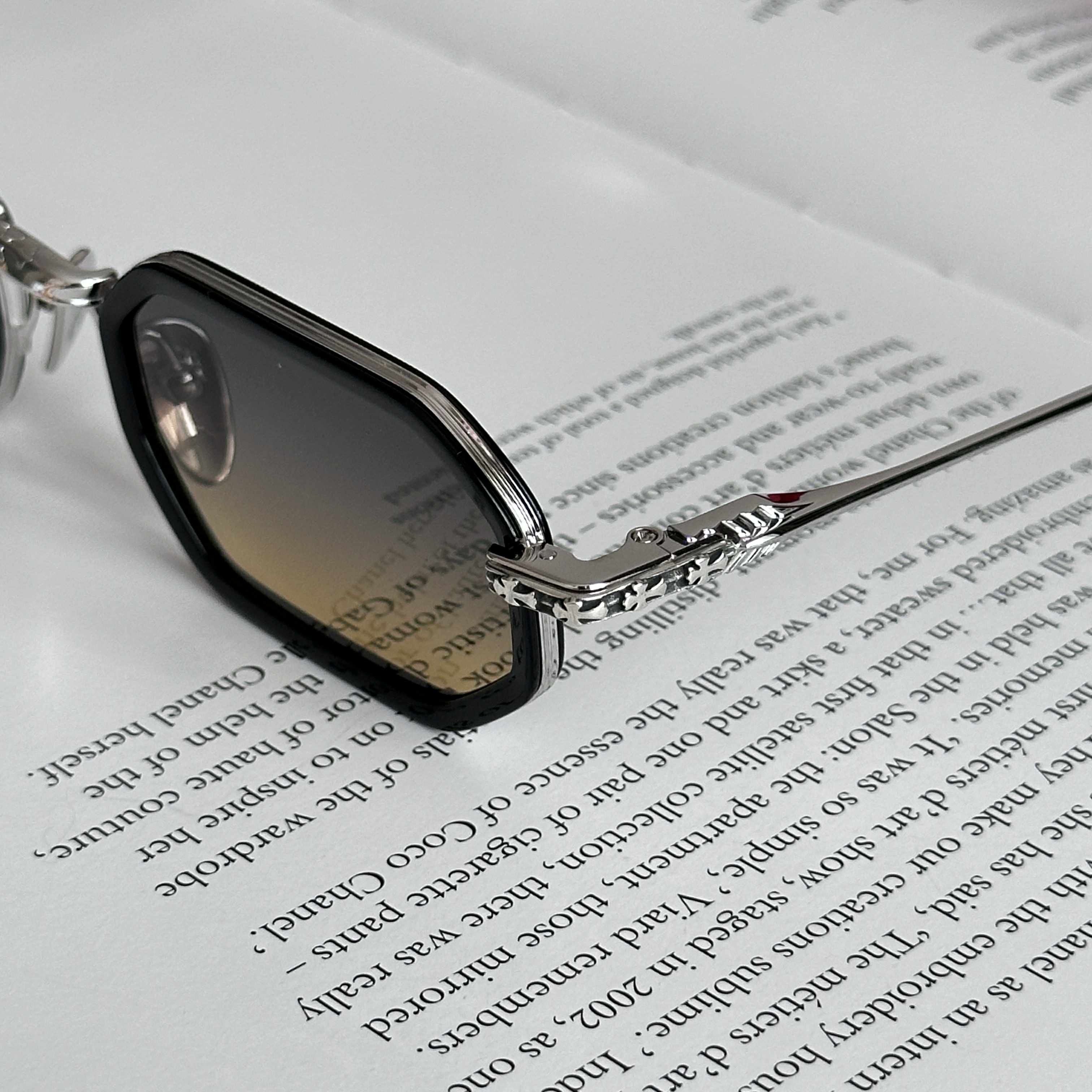 Chrome Hearts CHROME HEARTS STYLIDA BLACK/SHINY SILVER-SUN Size ONE SIZE - 4 Thumbnail