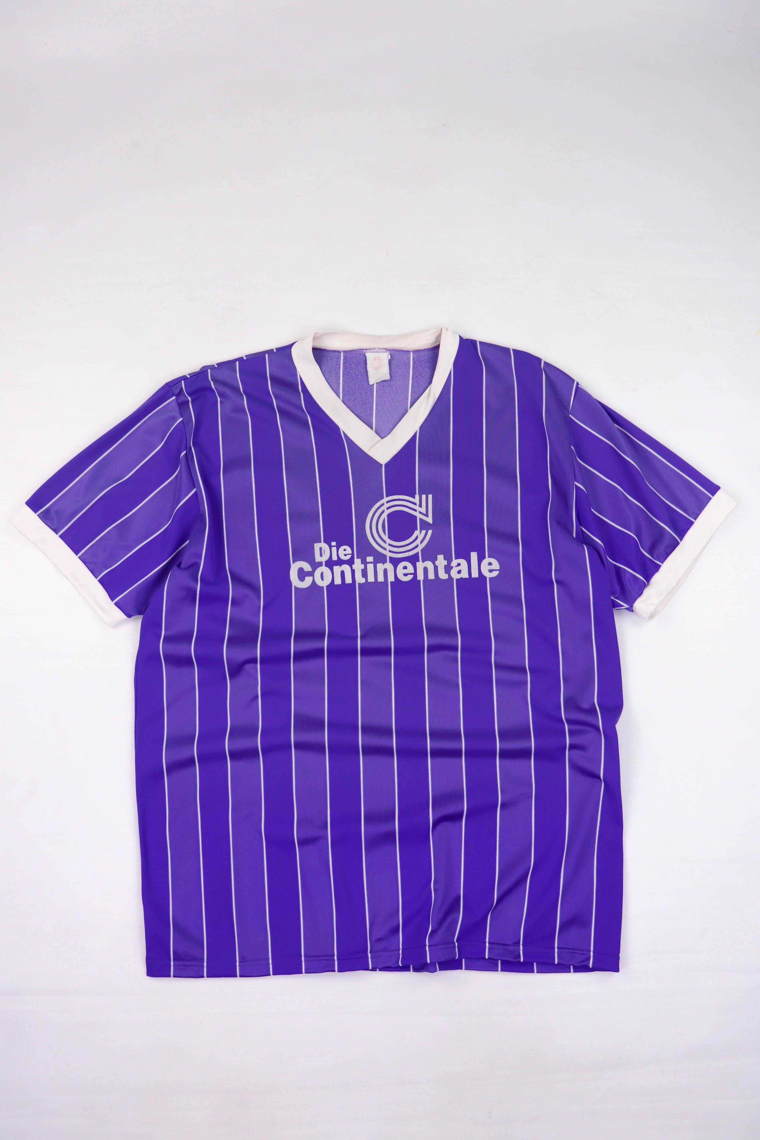 Vintage Die Continentale Vintage Striped Purple Soccer Jersey Shirt Size US L / EU 52-54 / 3 - 1 Thumbnail